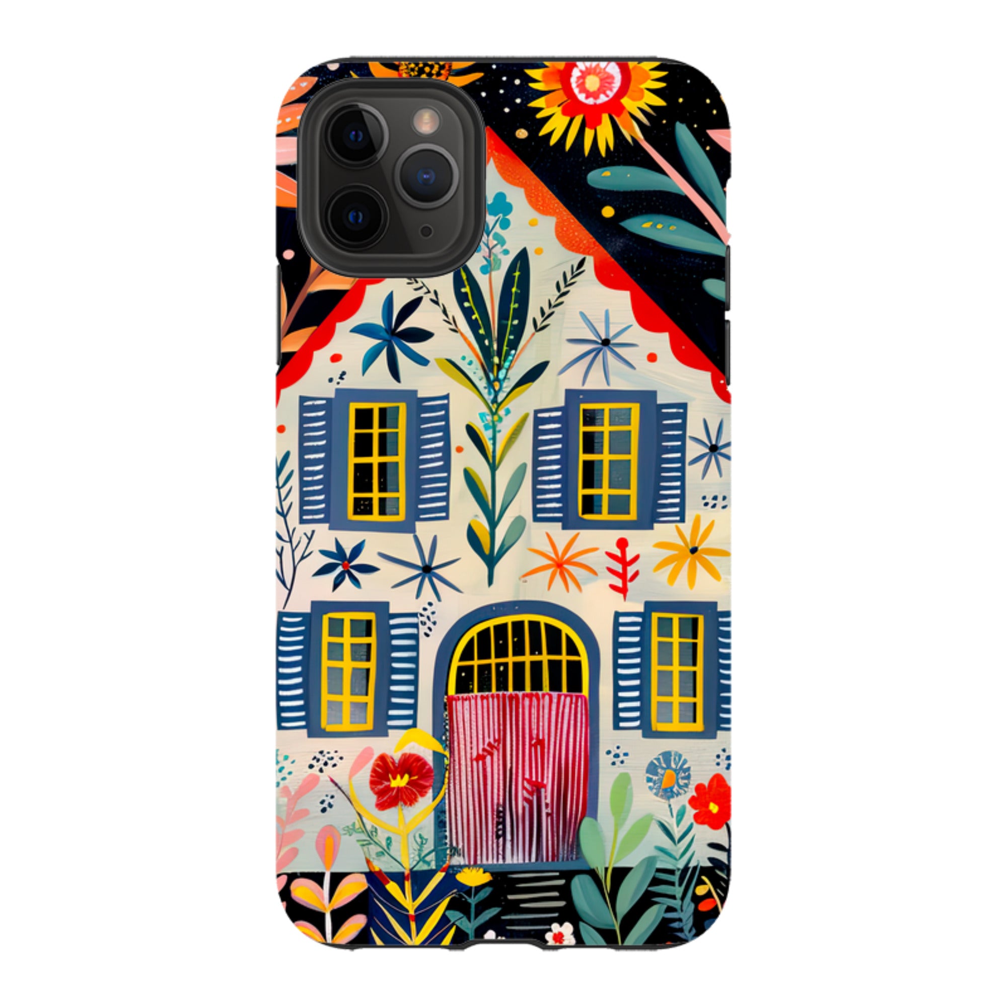 iPhone Case - Folk Art House X