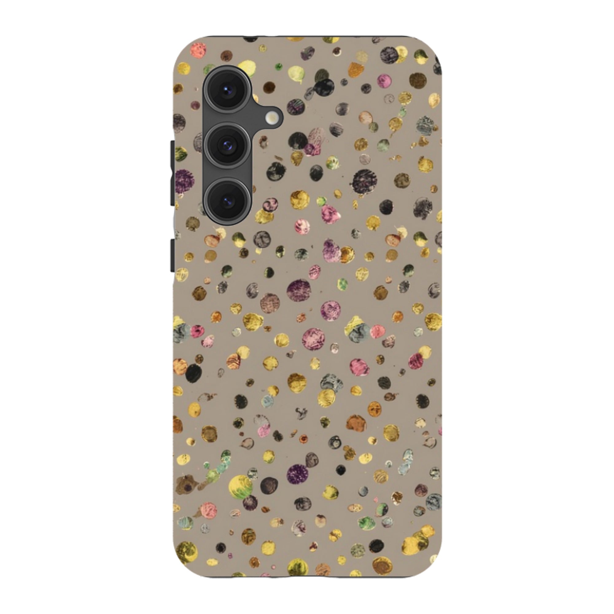 Samsung Tough  Case - Grey Polka