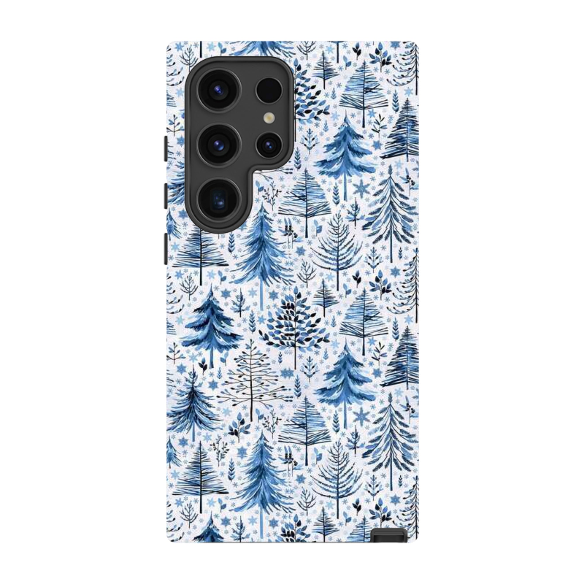 Samsung Tough Case - Blue Xmas Trees By Elisabeth Haager