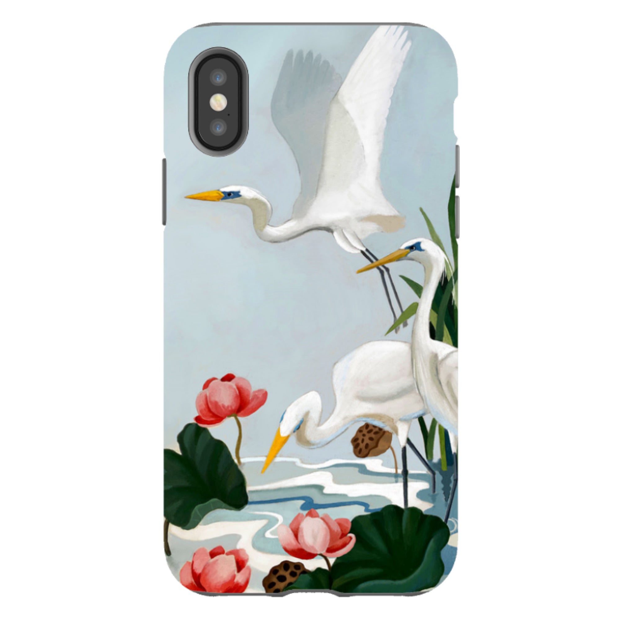 iPhone Tough Case - Egrets And Lillie's By Bex Parkin