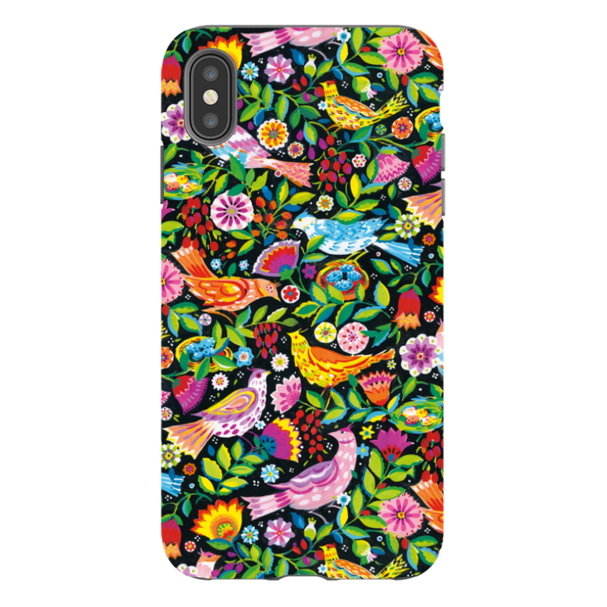 iPhone Tough Case - Folk Birds By Sarah Campbell