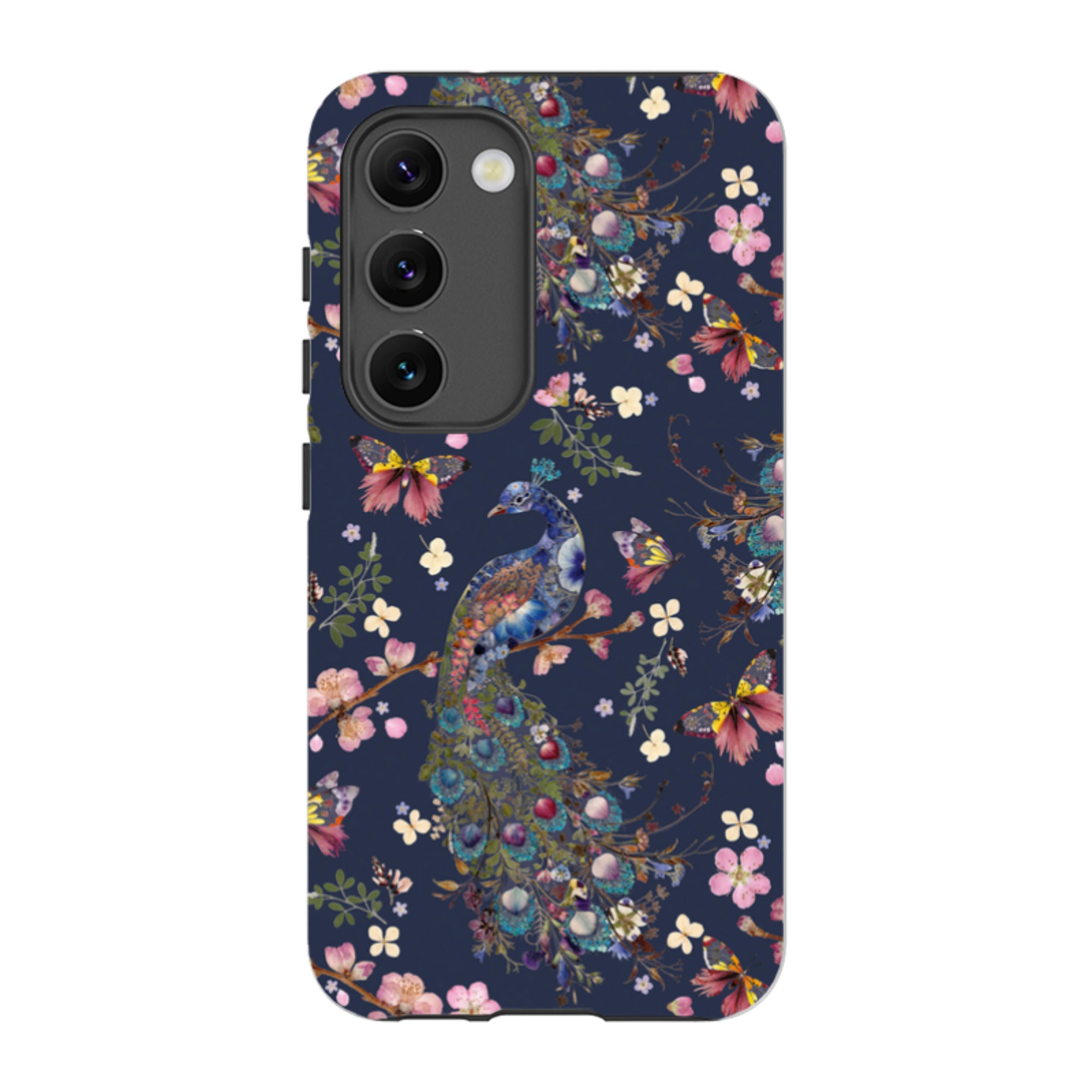 Samsung Tough Case - Peacock and Cherry Blossoms Iris By Helen Ahpornsiri