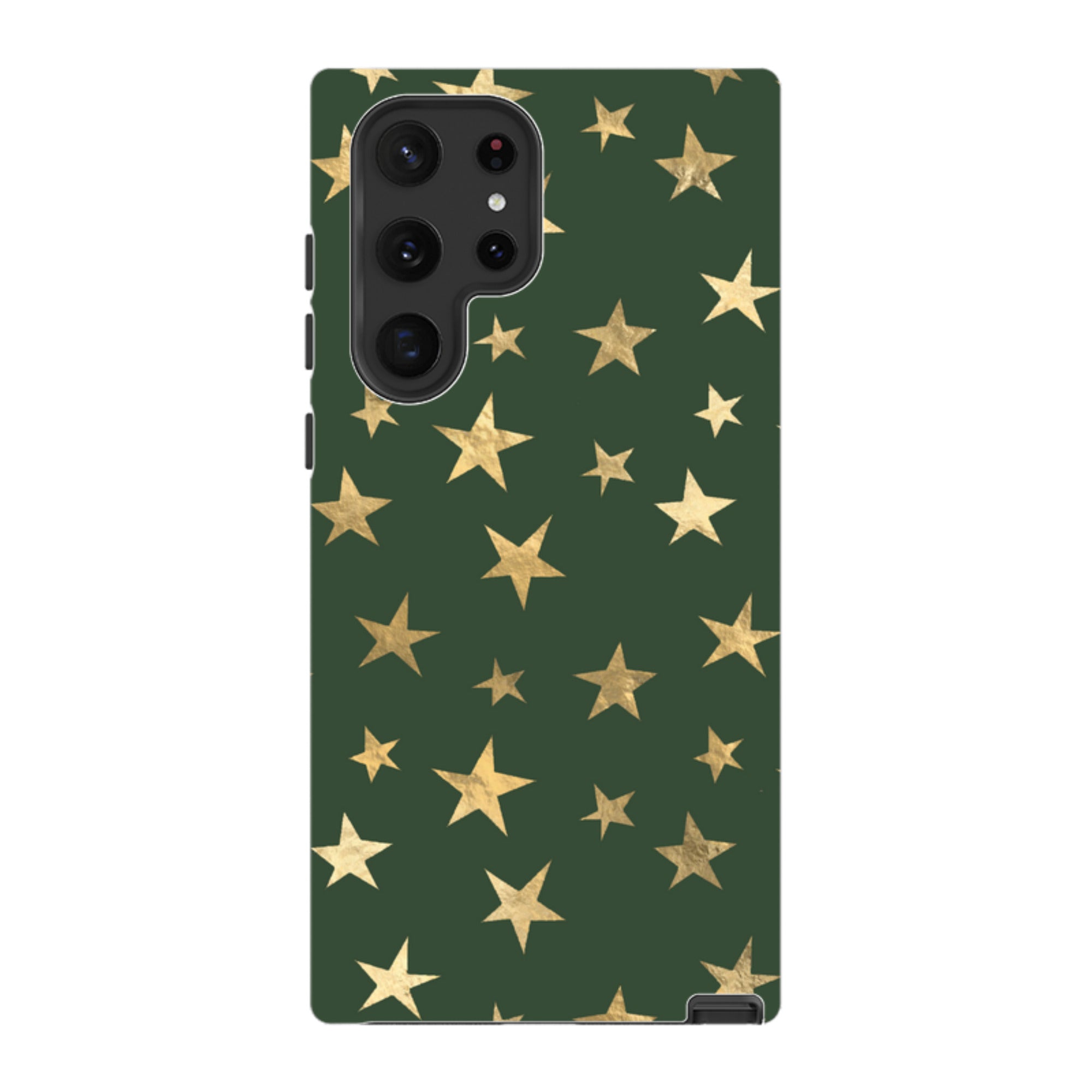 Samsung Tough Case - Green and Gold Stars