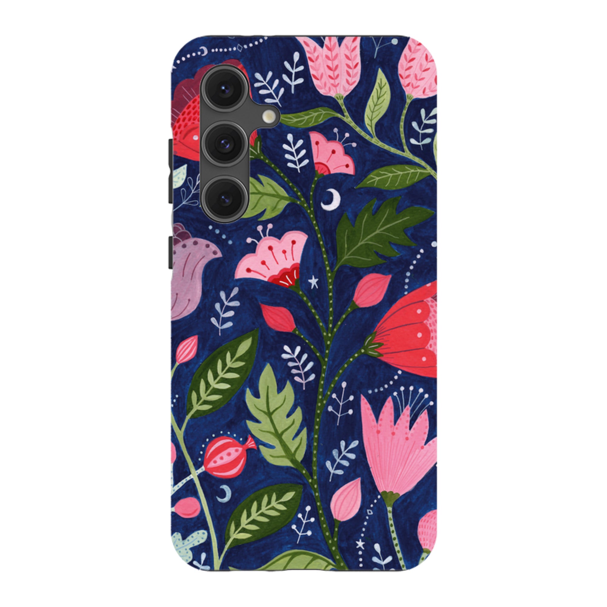 Samsung Tough Case - Flowers On Blue By Bex Parkin