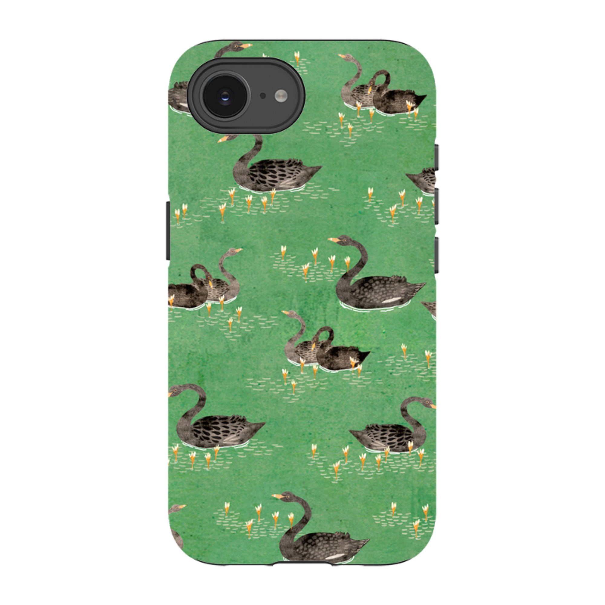 iPhone Tough Case - Swans Green By Katherine Quinn