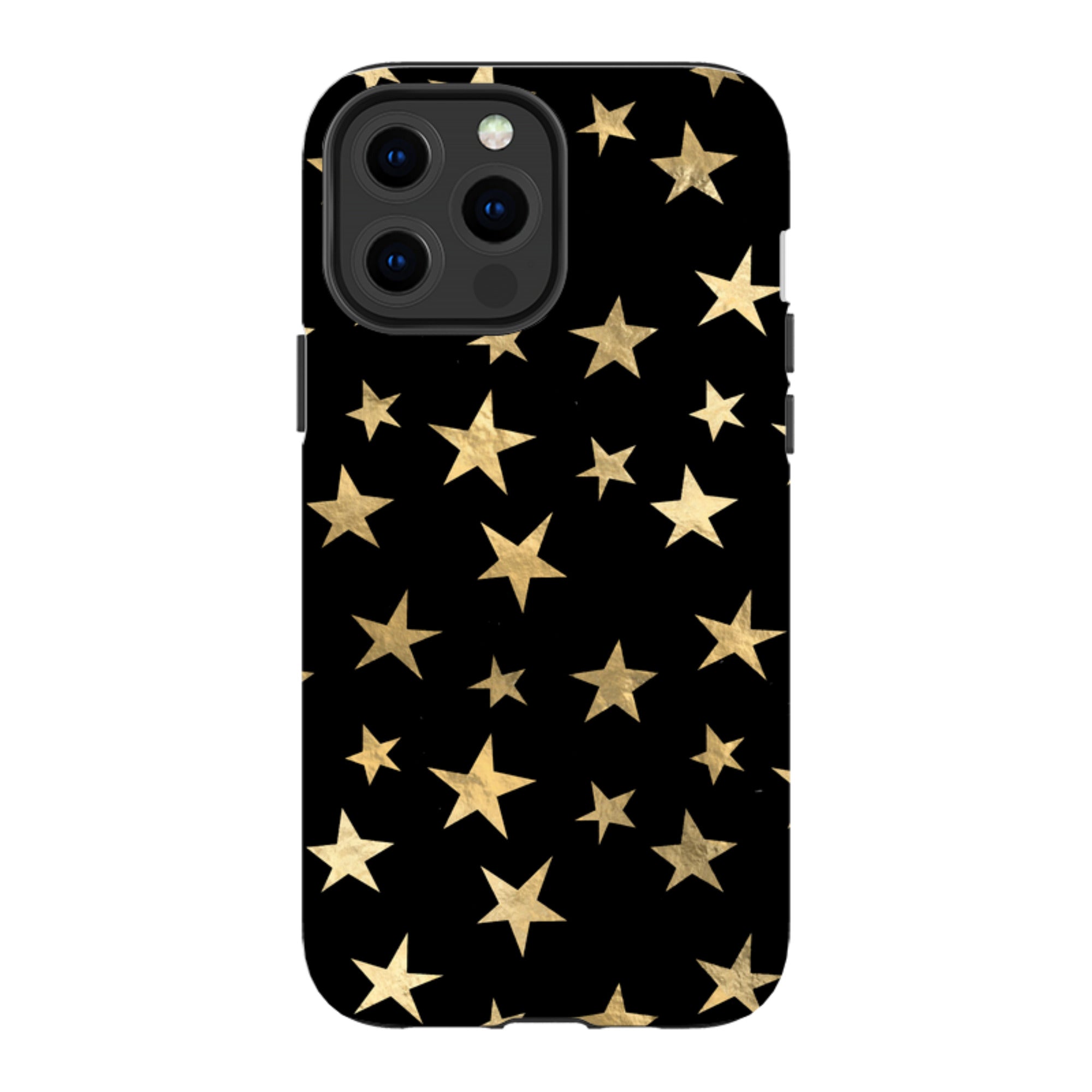 iPhone Tough Case - Black and Gold Stars