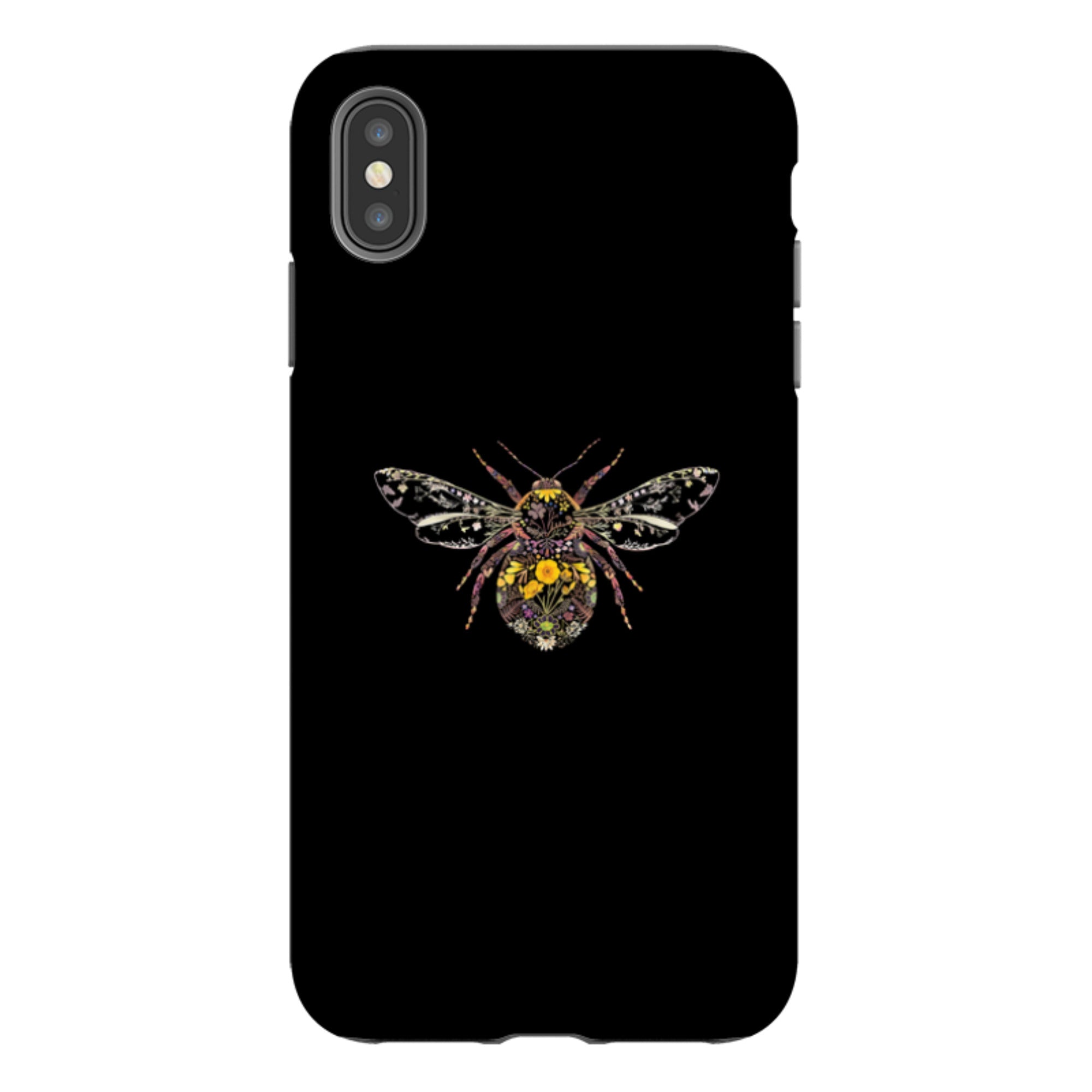 iPhone Tough Case - Floral Bumble Bee By Helen Ahpornsiri