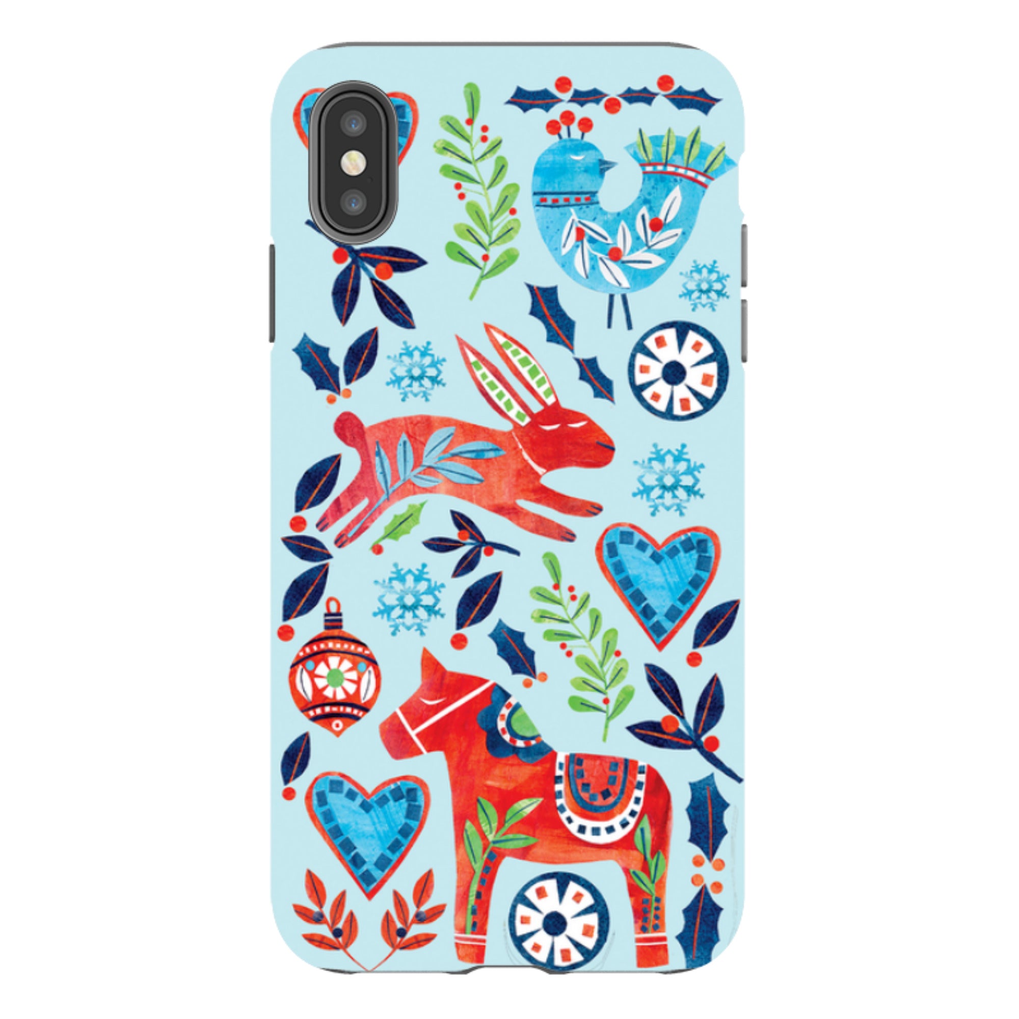 iPhone Tough Case - Scandi Holidays By Tracey English