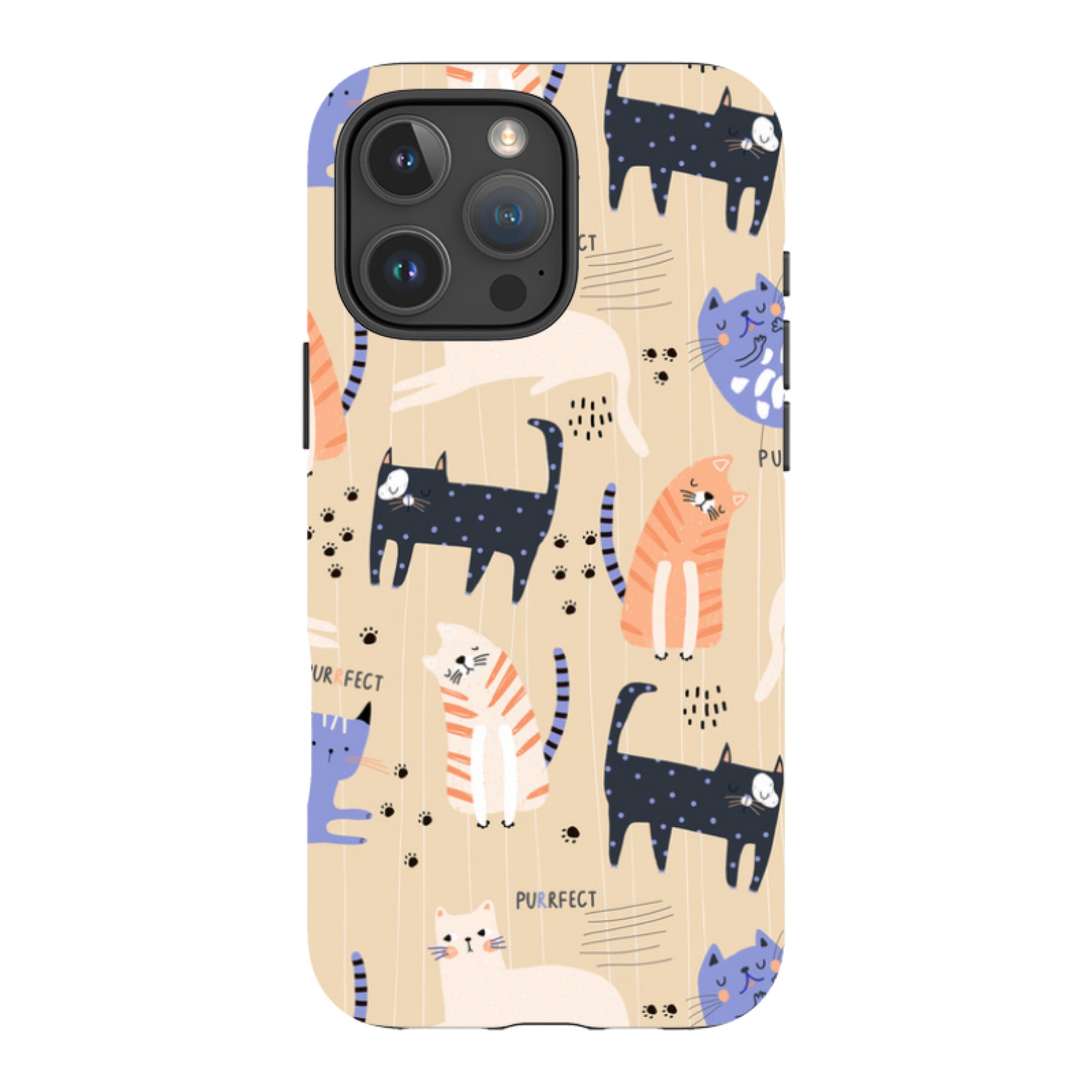 iPhone Tough Case - Purrfect