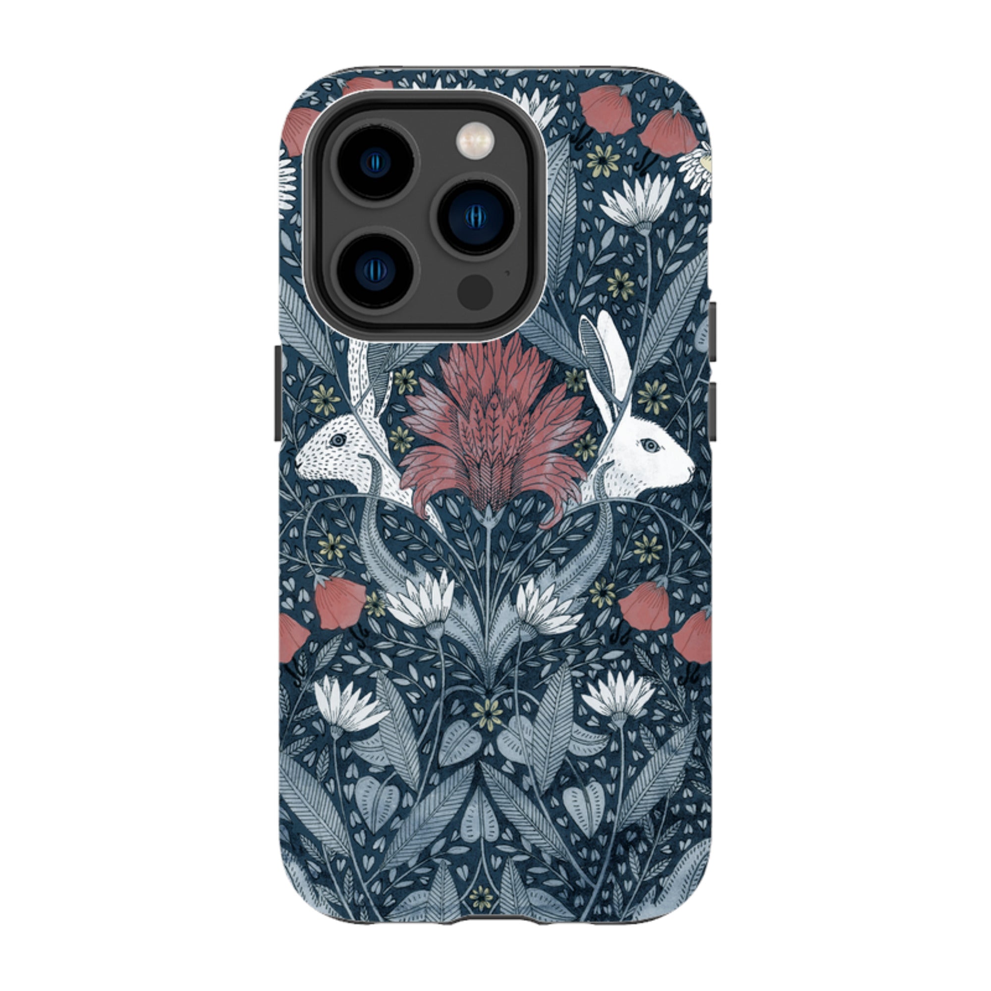 iPhone Tough Case - Two Rabbits By Maria Matos