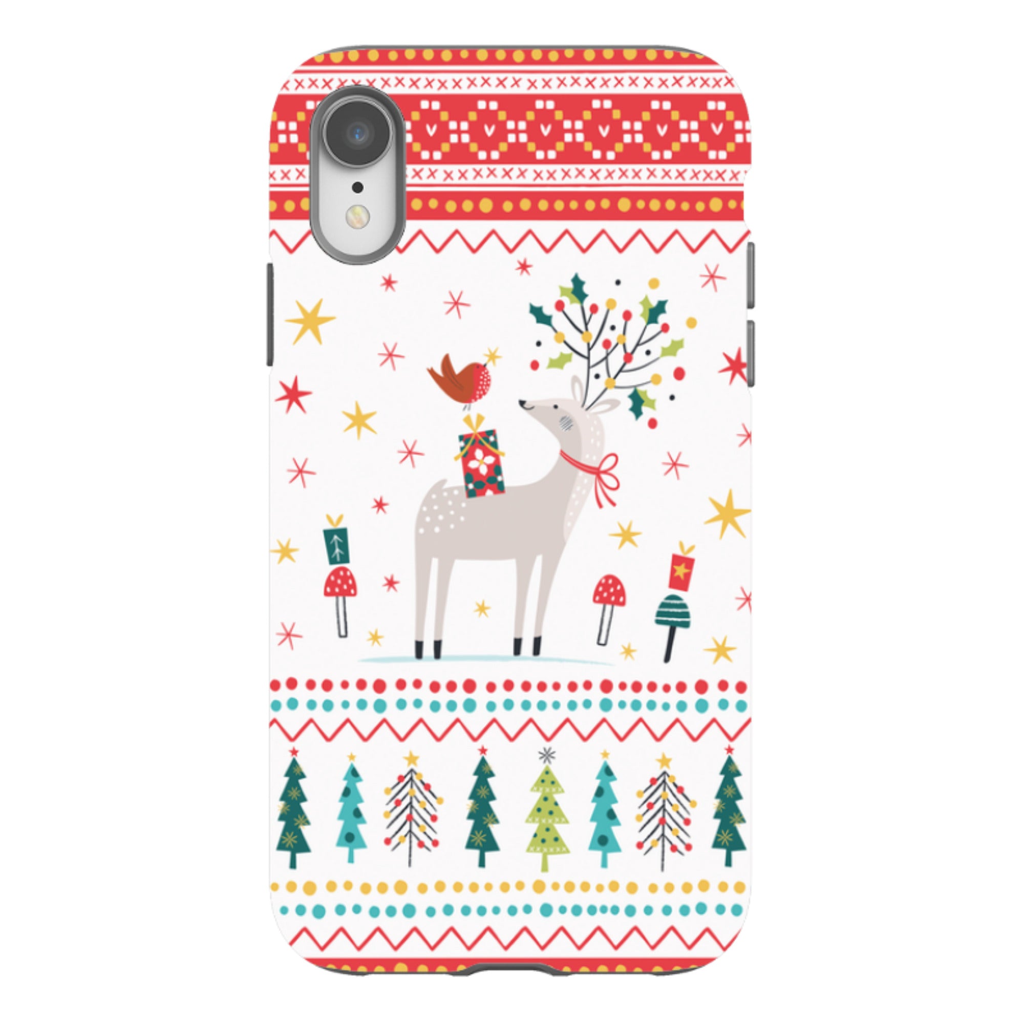 iPhone Tough Case - Deer and Robin By Ali Brookes