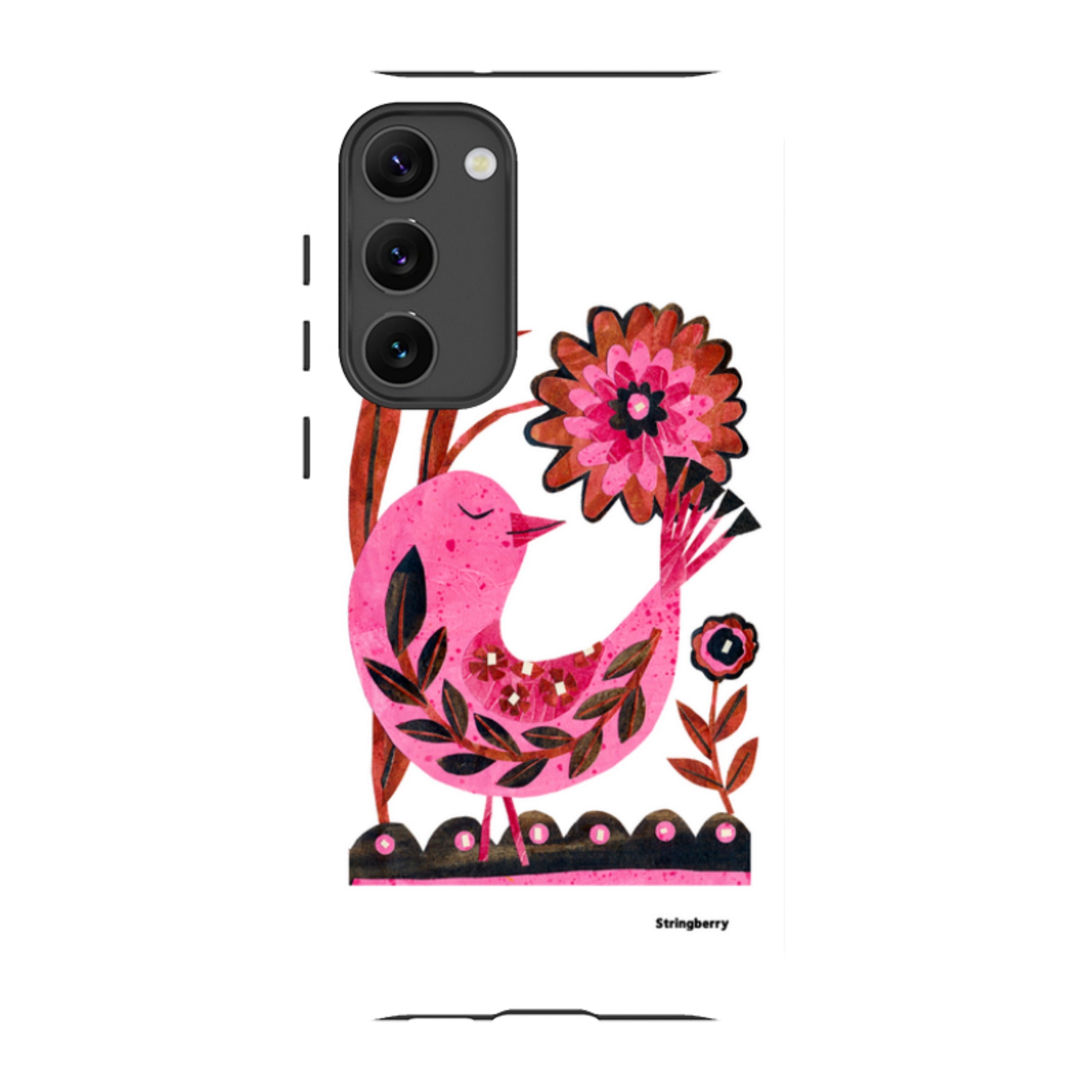 Samsung Tough Case - Folk Floral Bird By Tracey English