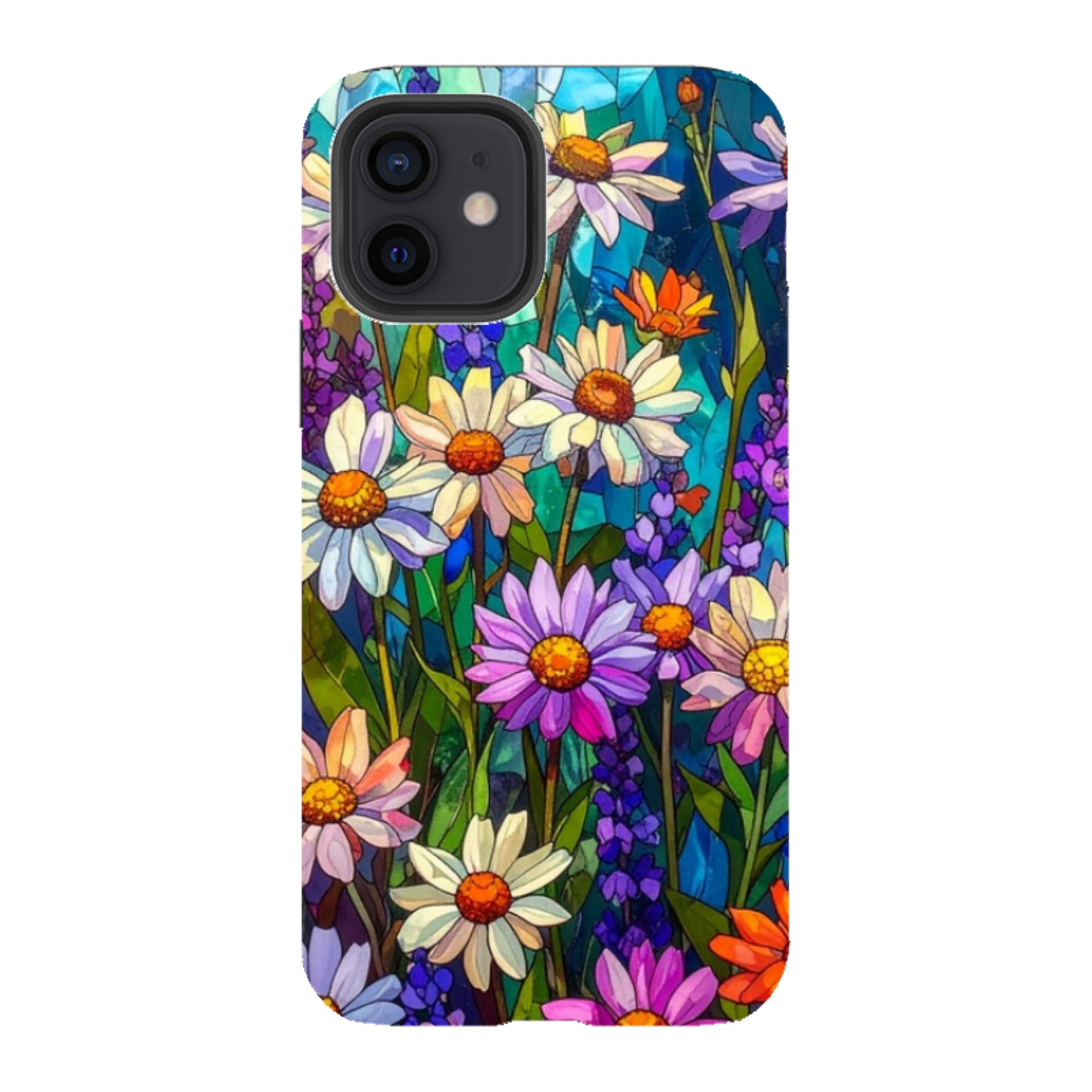 iPhone Tough Case - Purple Daisies