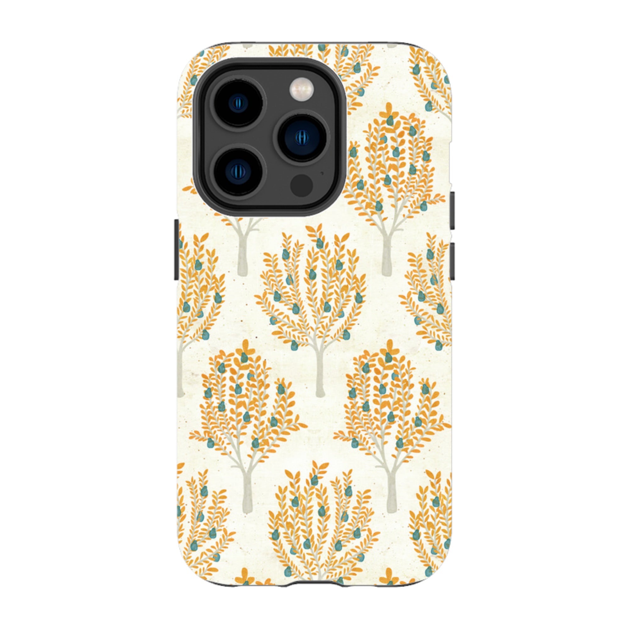 iPhone MagSafe Tough Case - Pear Trees Cream By Katherine Quinn