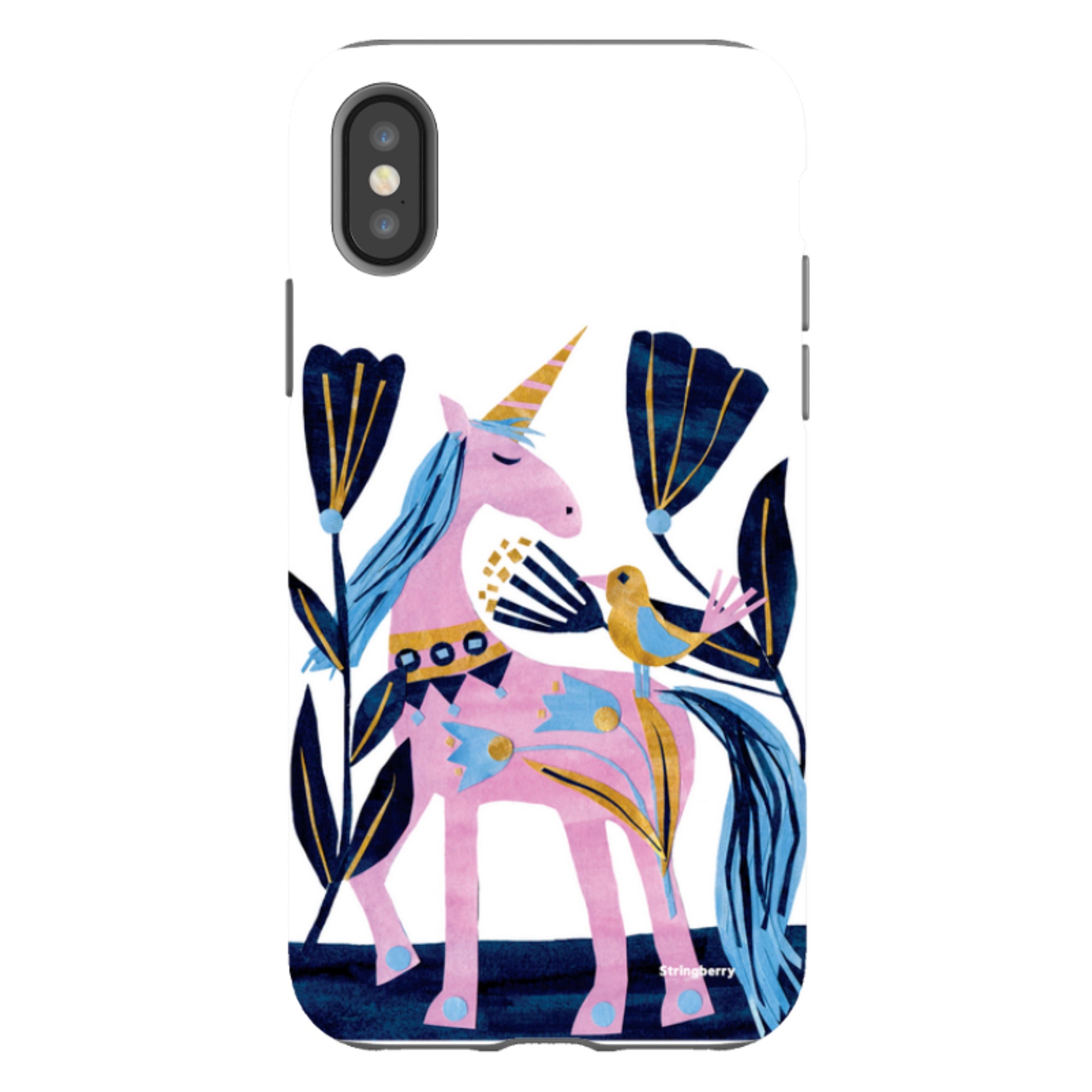 iPhone Tough Case - Lilac Unicorn By Tracey English