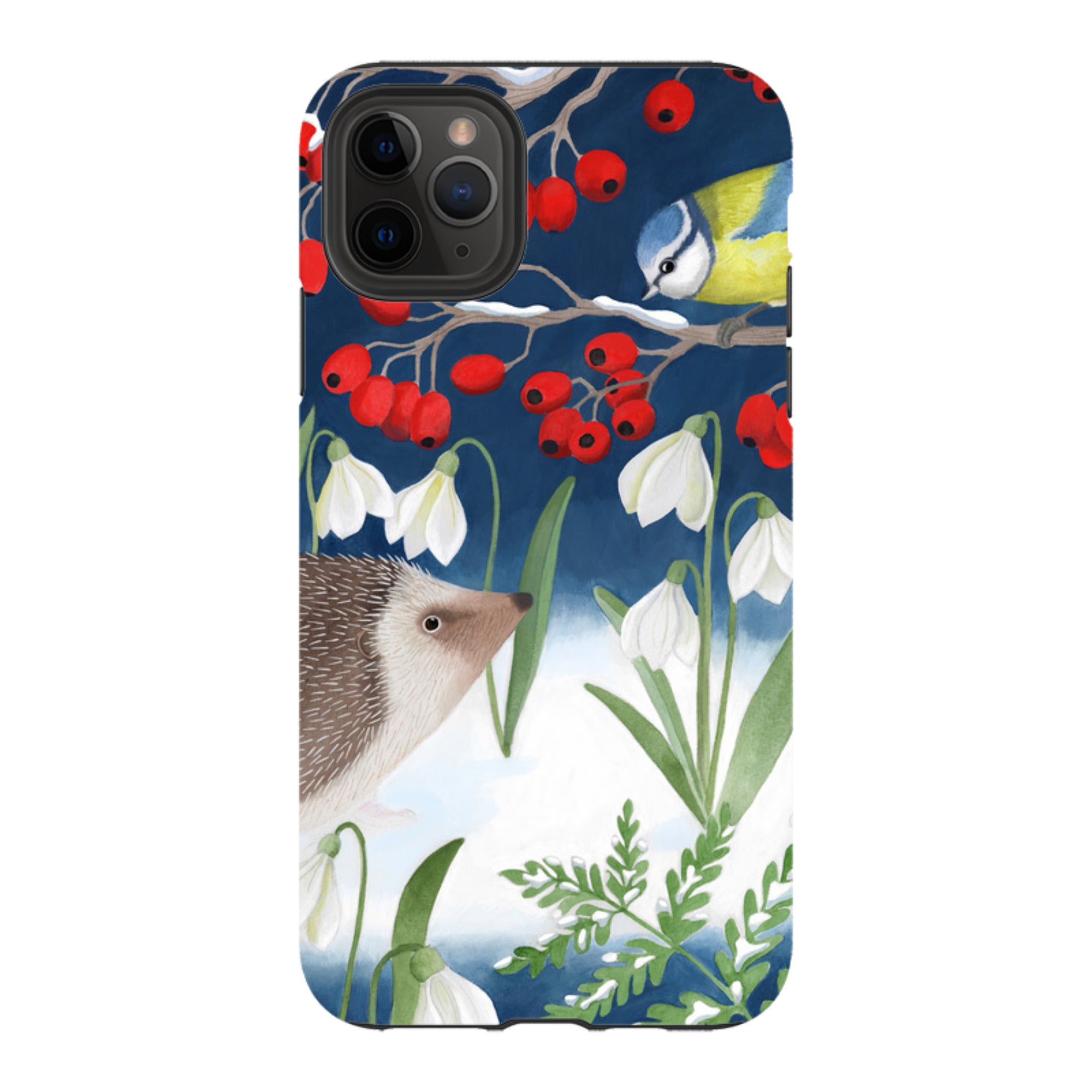 iPhone Tough Case - Blue Tit And Hedgehog By Bex Parkin