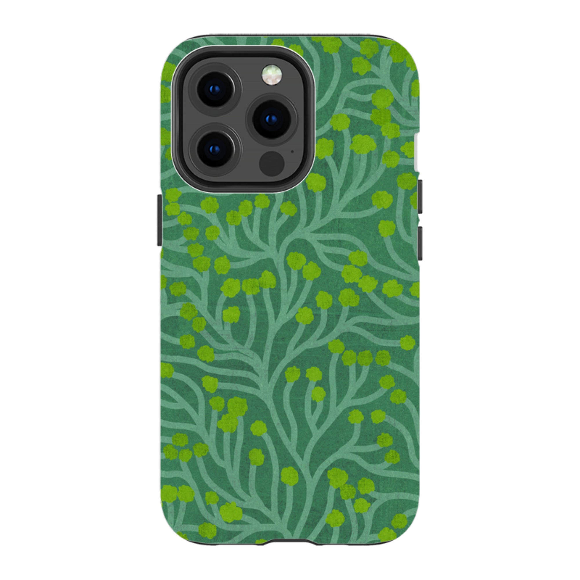 iPhone Tough Case - Vine Green And Teal By Katherine Quinn