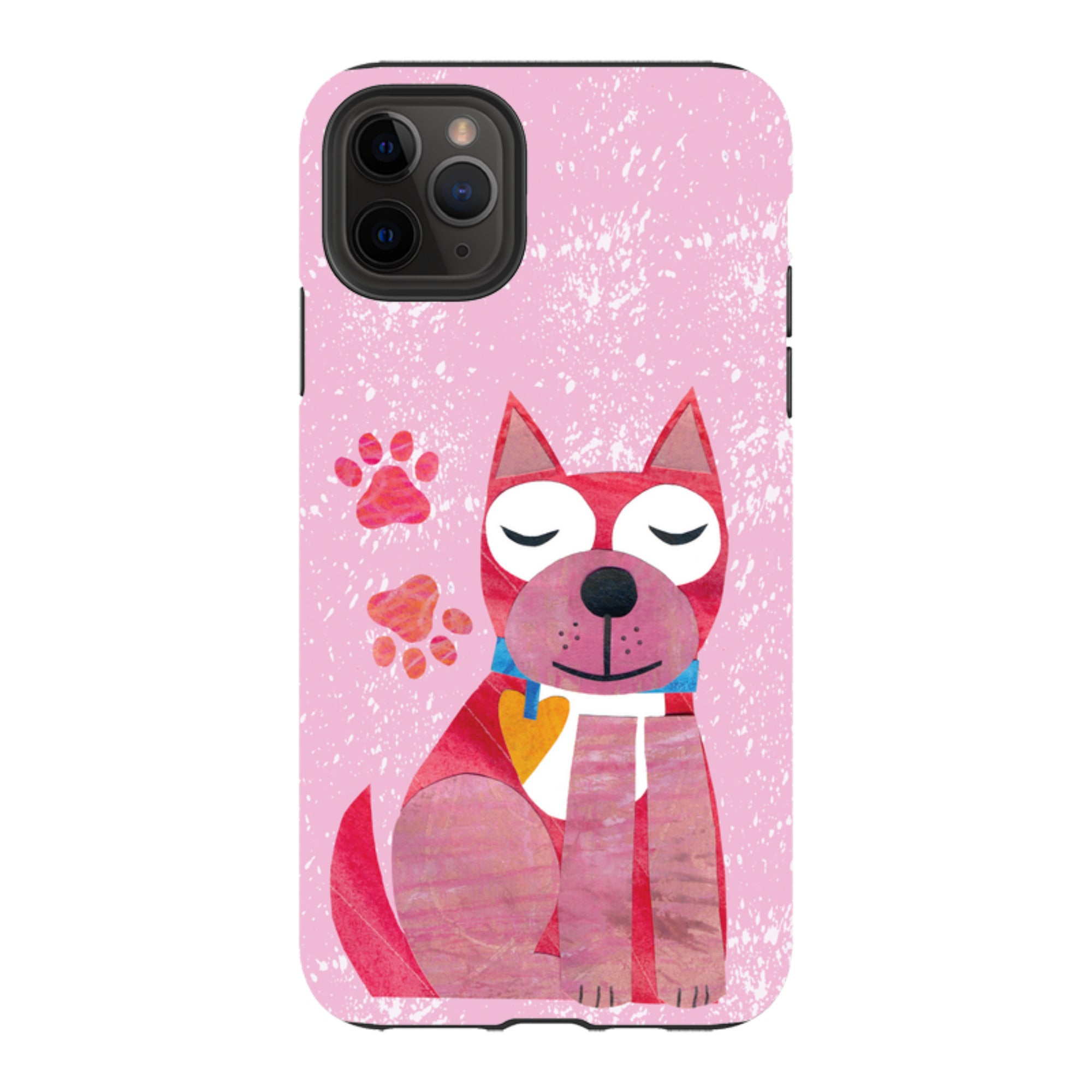 iPhone Tough Case - Dog With Heart By Tracey English