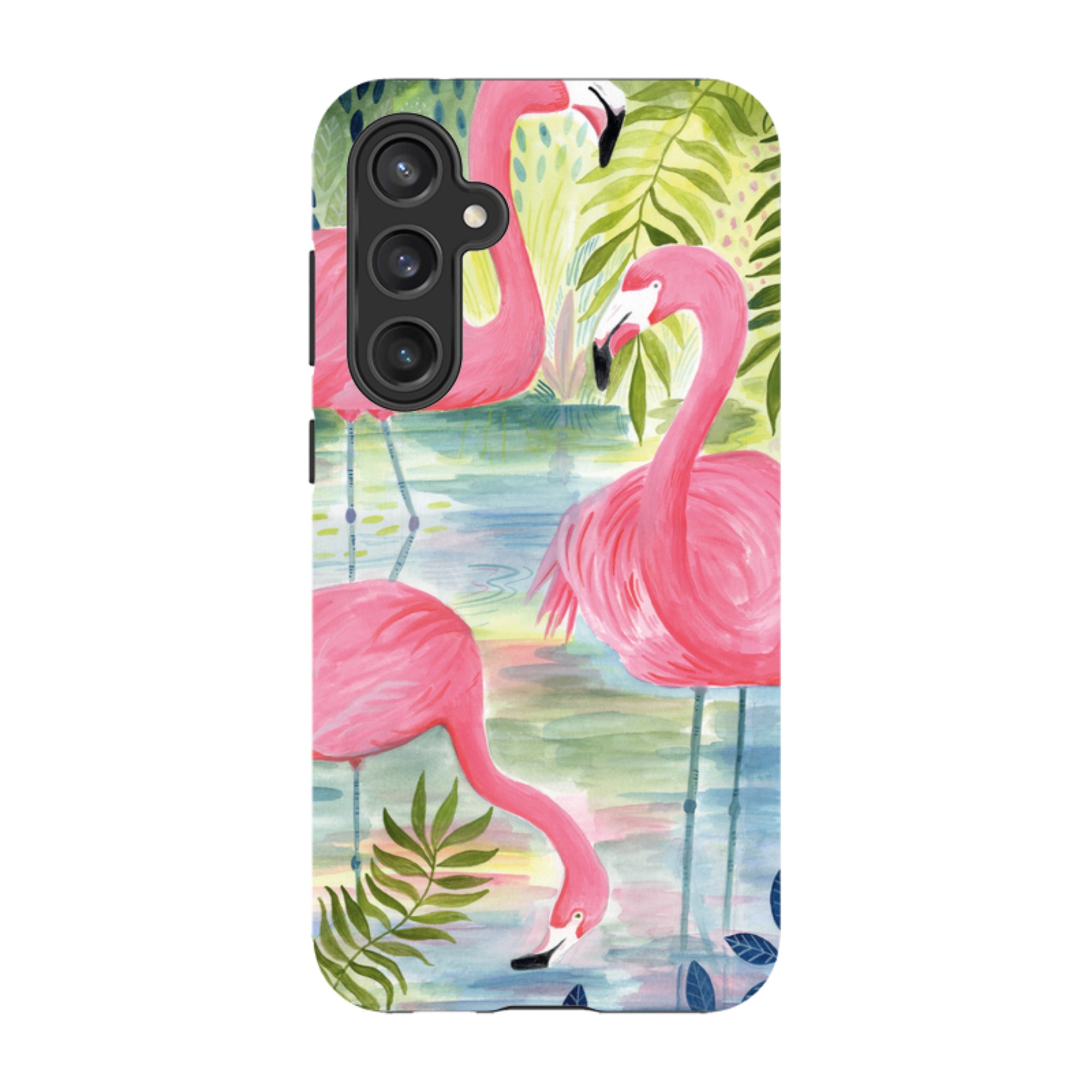 Samsung Tough Case - Three Flamingo By Bex Parkin