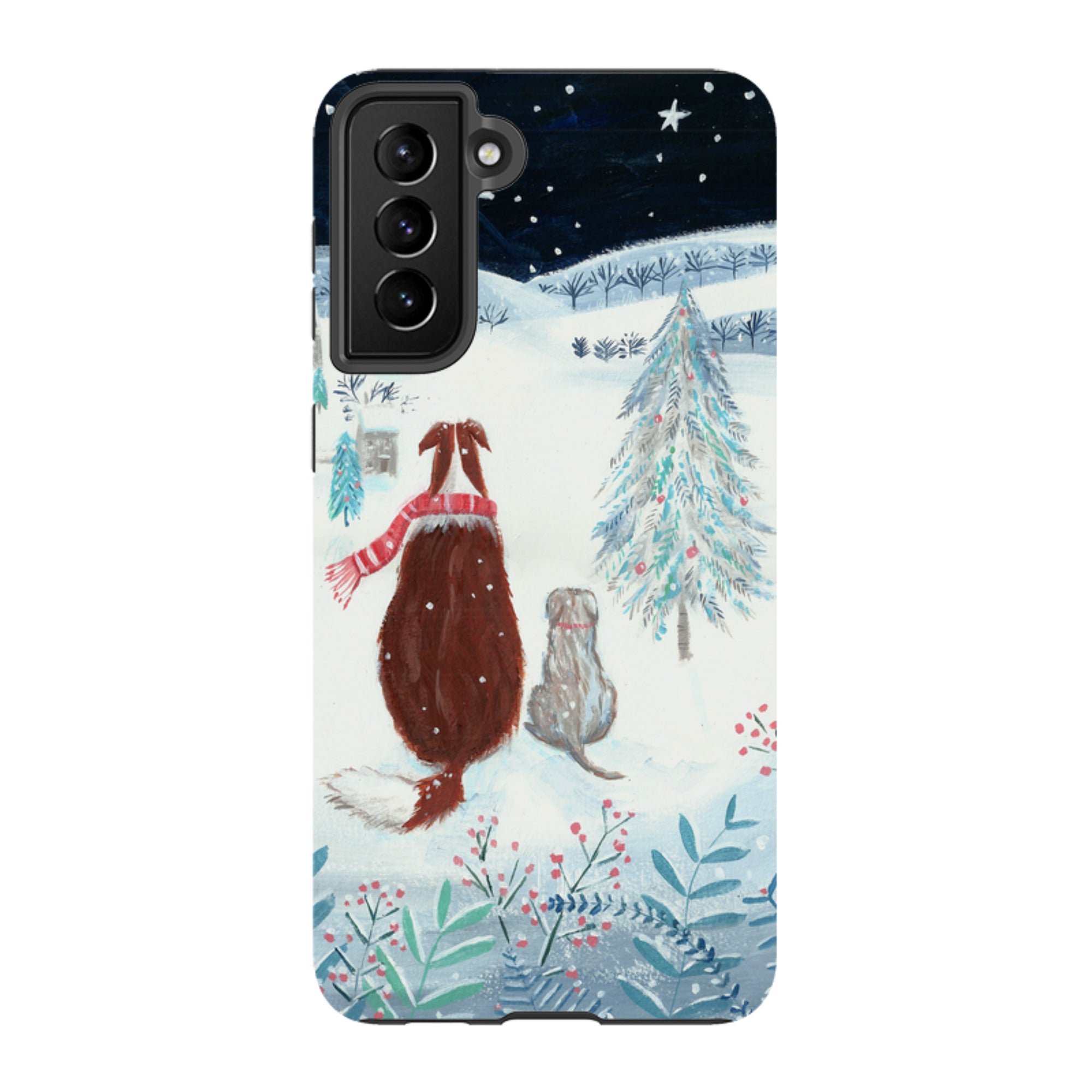 Samsung Tough Case - Snow Dogs By Mary Stubberfield