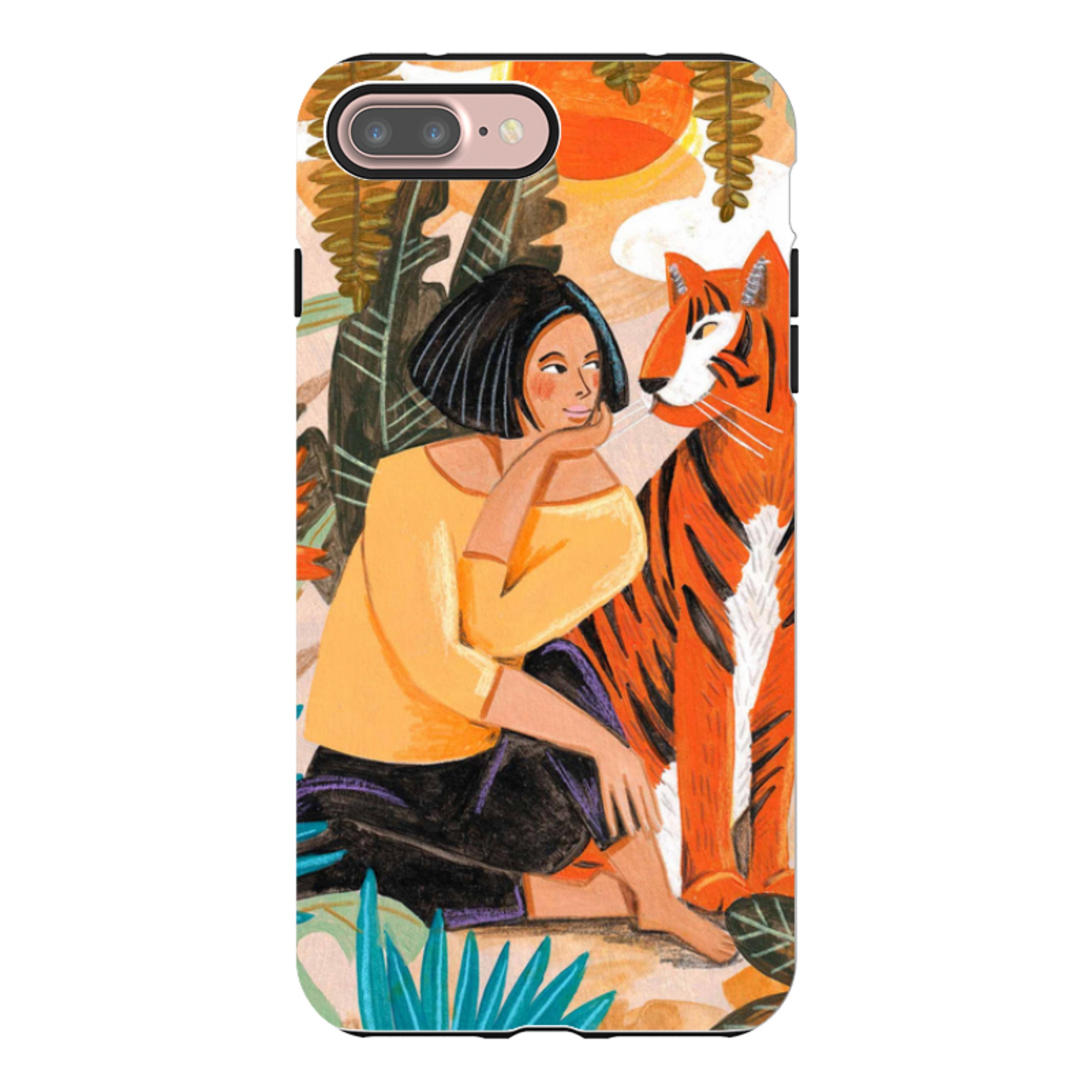 iPhone Tough Case - Hello Tiger By Caroline Bonne Muller