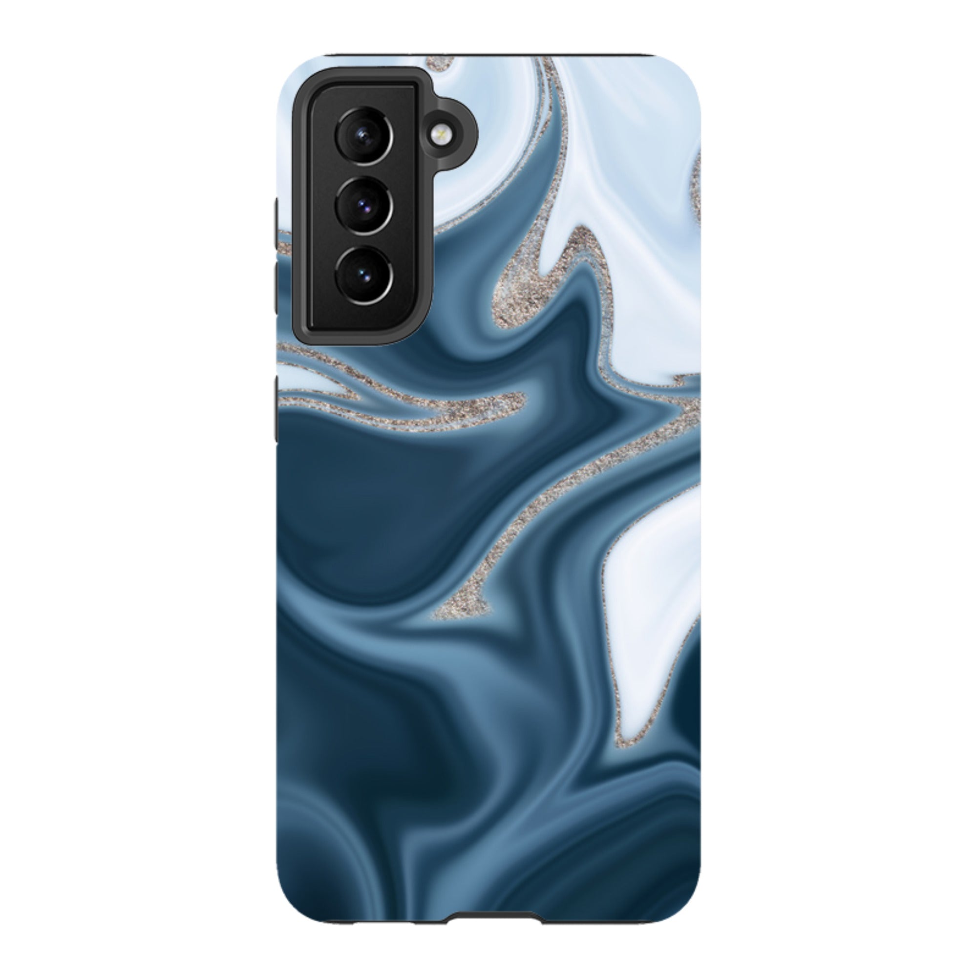 Samsung Tough Case - Blue Ice (case does not glitter)