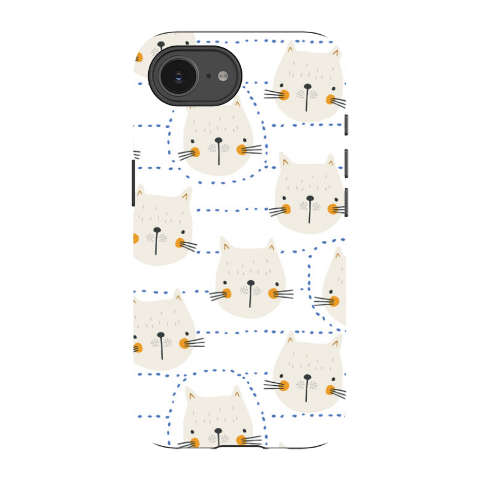 iPhone Tough Case - Cat Tiles