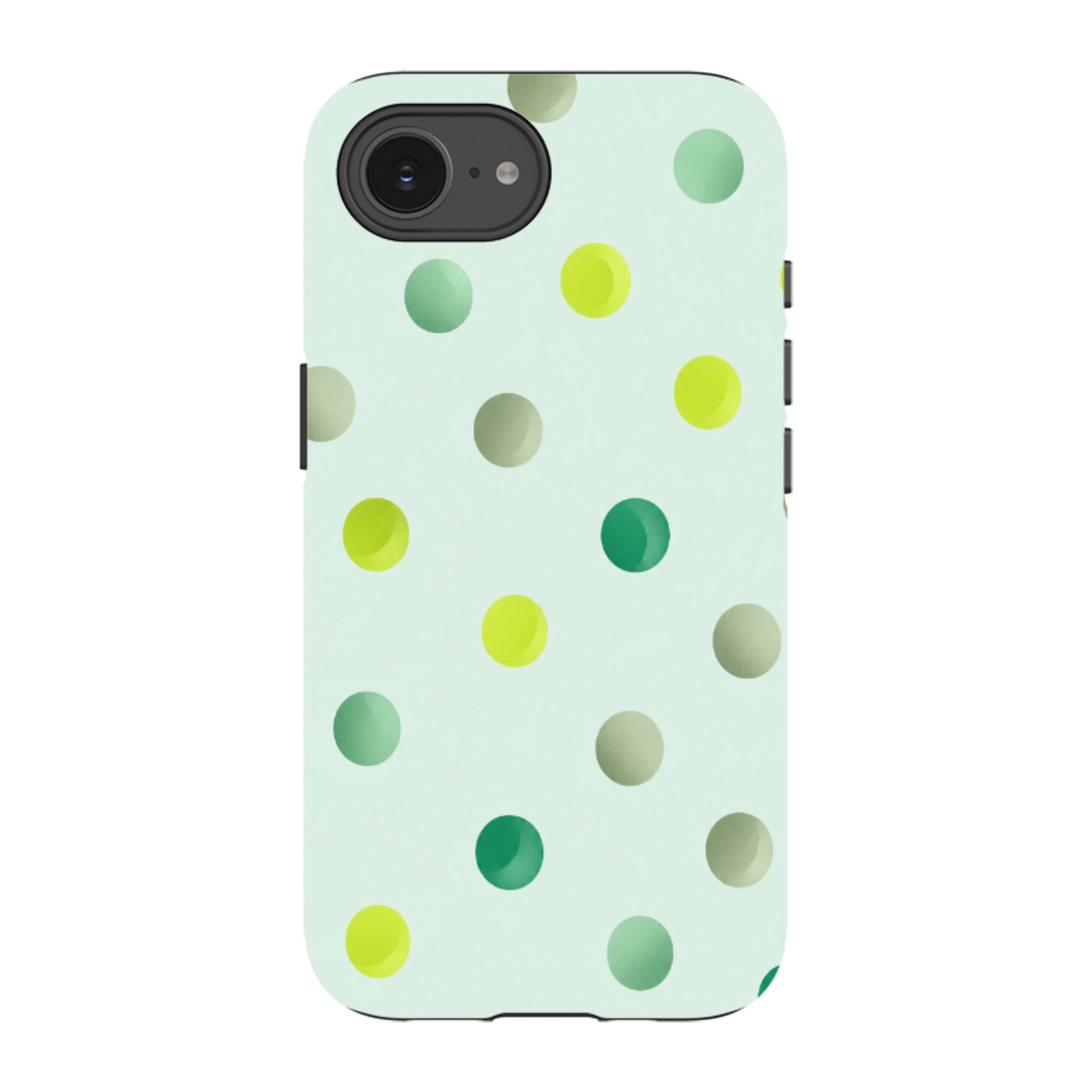 iPhone Tough Case - Mint Polka Dot