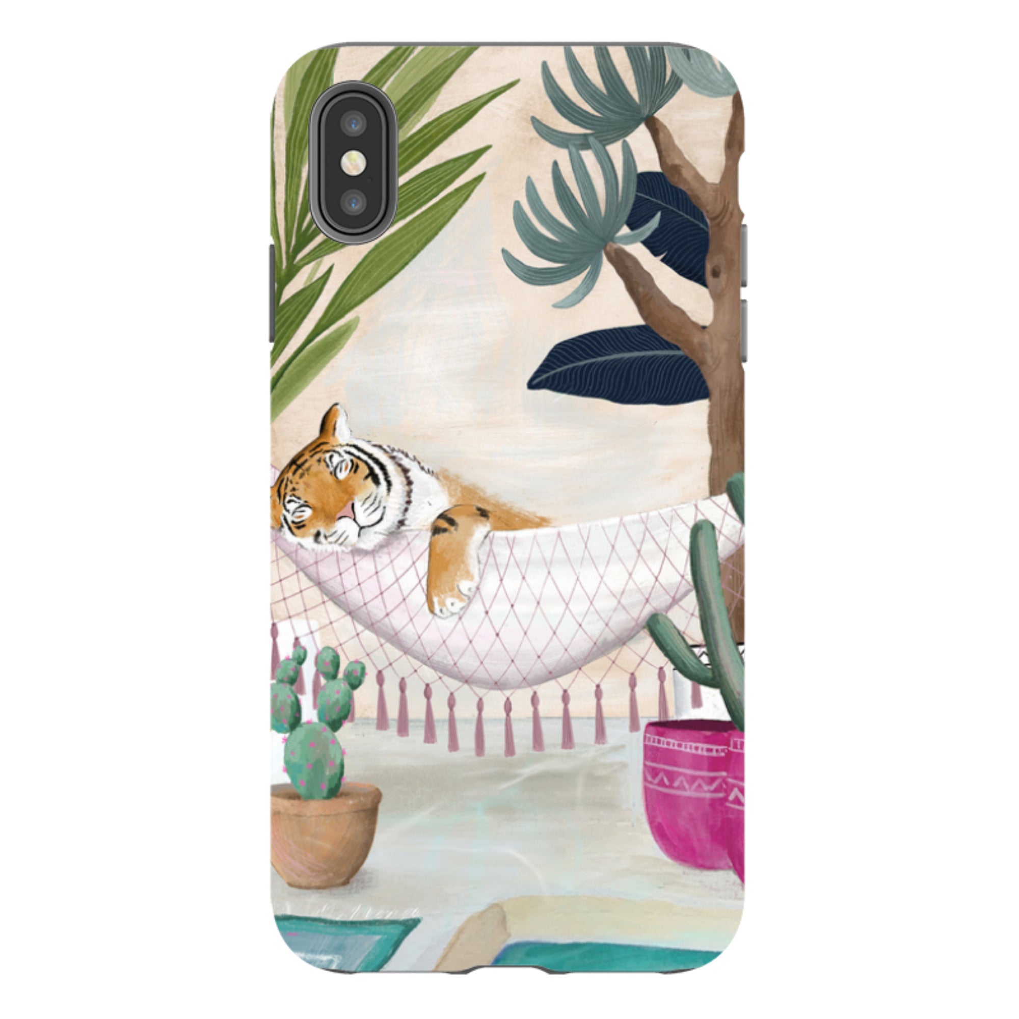 iPhone Tough Case - Tiger Hammock By Bex Parkin