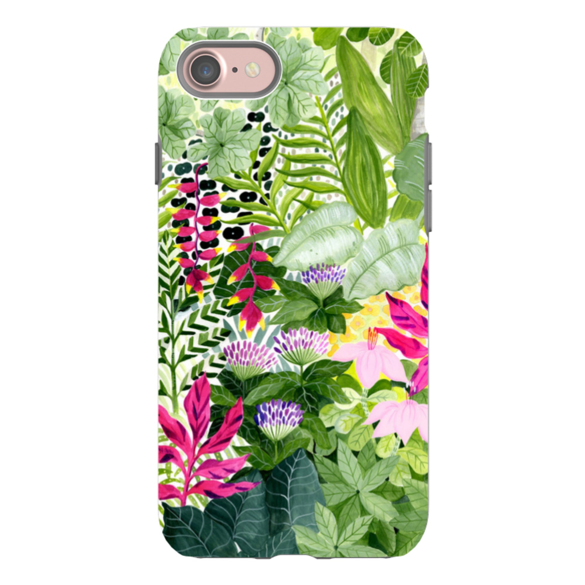 iPhone Tough Case - Pink Botanical By Bex Parkin