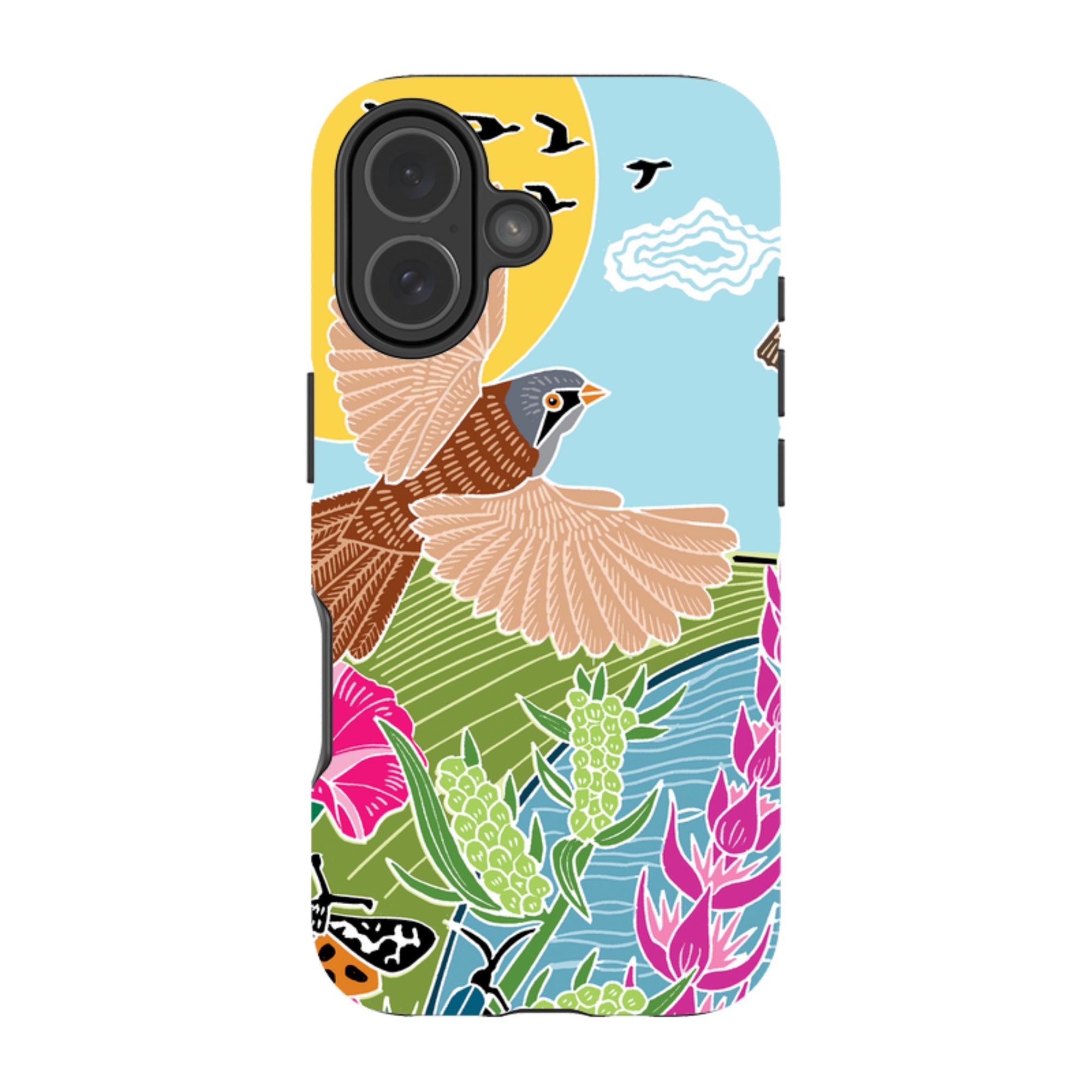 iPhone Tough Case - Bearded Tits By Kate Heiss