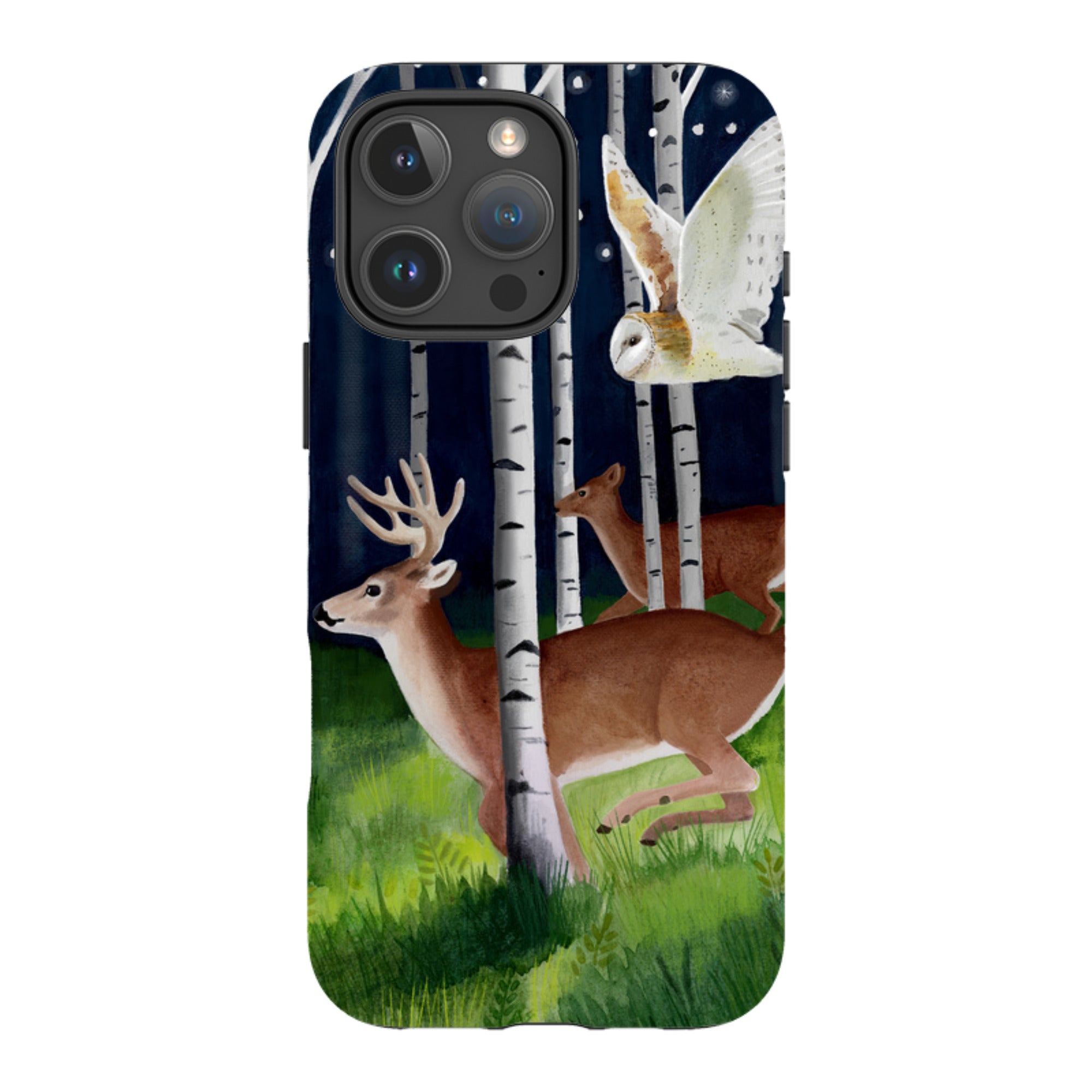 iPhone Tough Case - Green Forest By Bex Parkin
