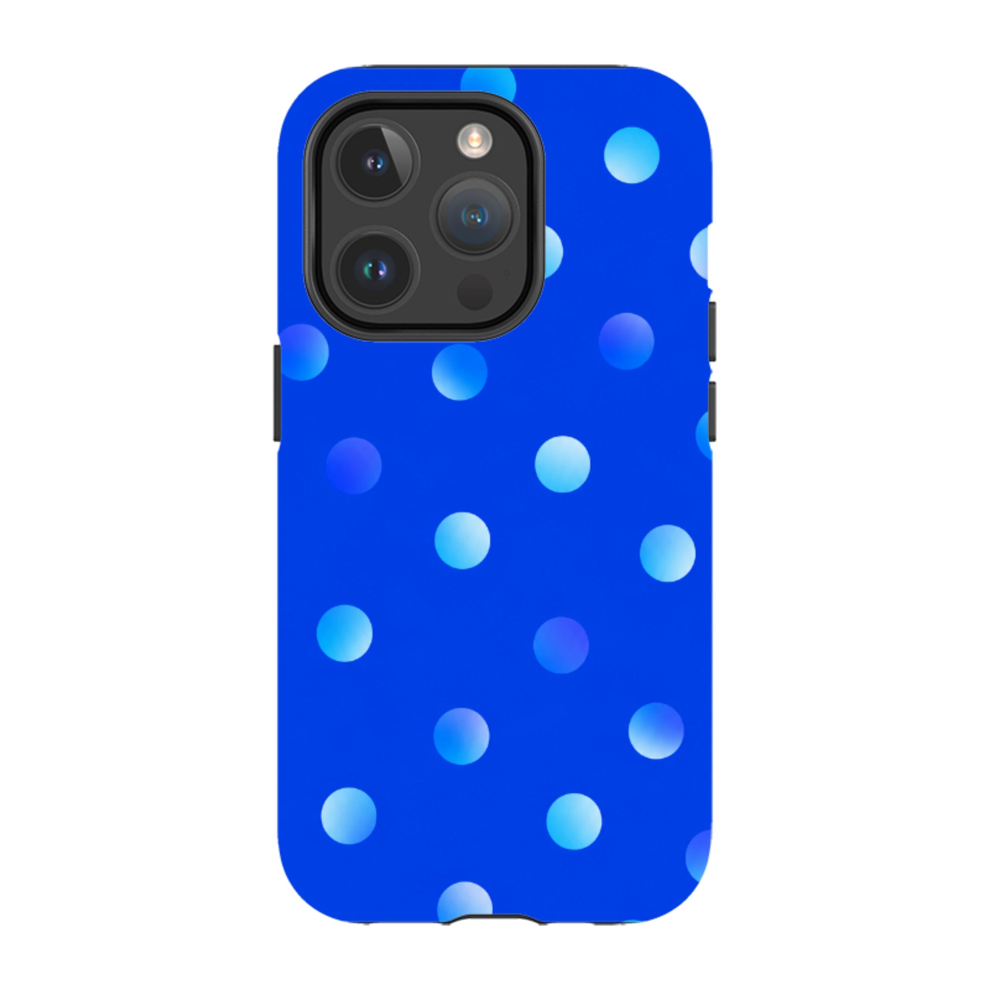 iPhone MagSafe Tough Case - Blue Polka Dot