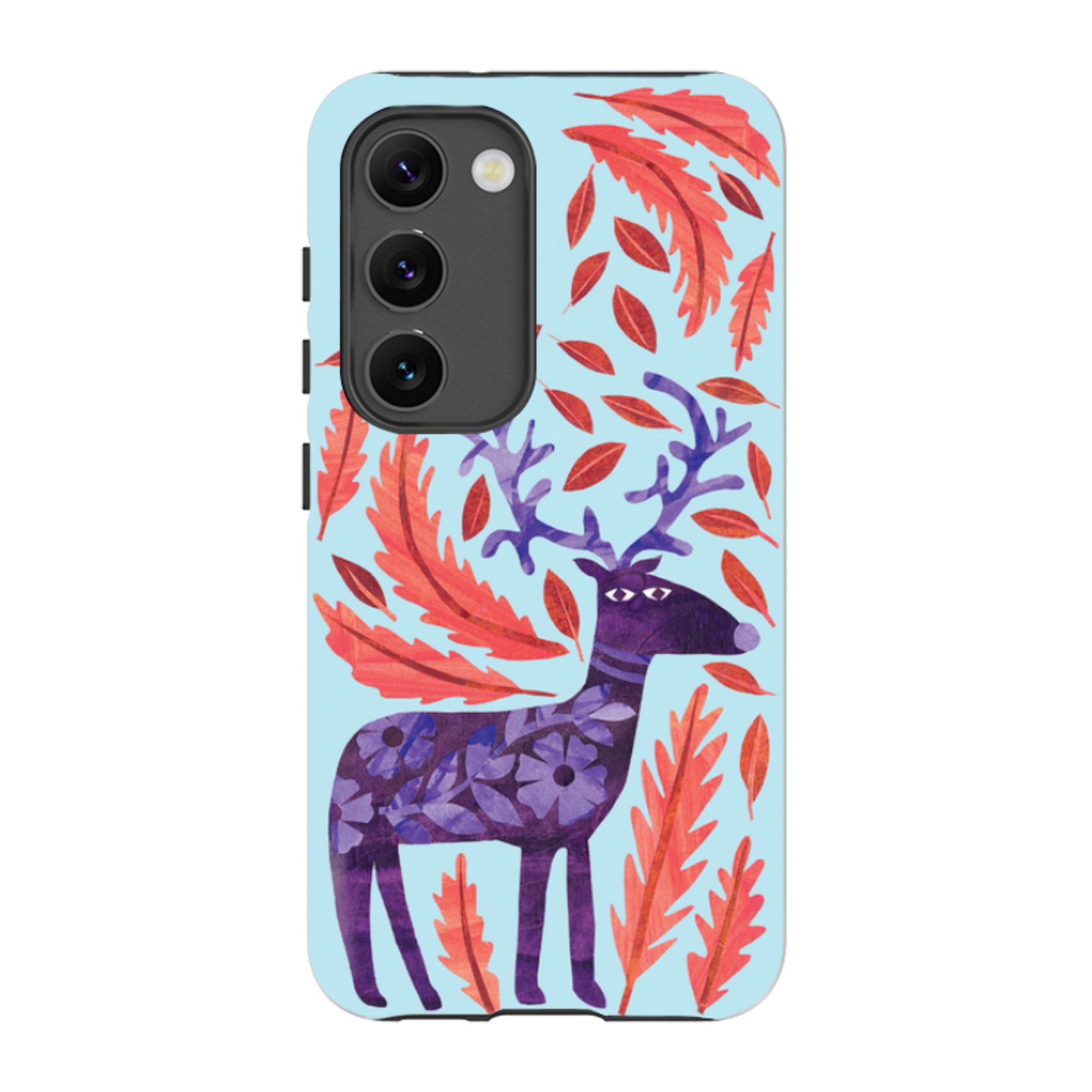 Samsung Tough Case - Purple Reindeer By Tracey English
