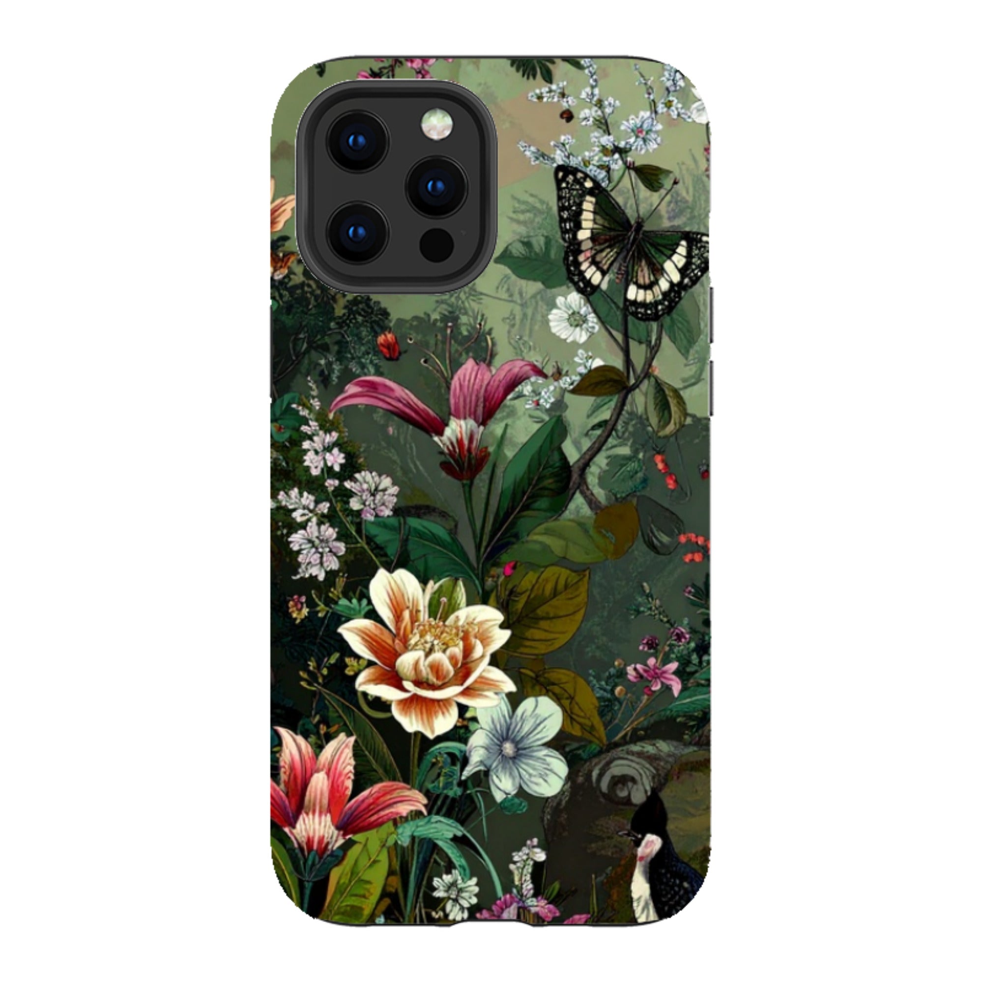 iPhone Tough Case - Green Vyne Butterfly