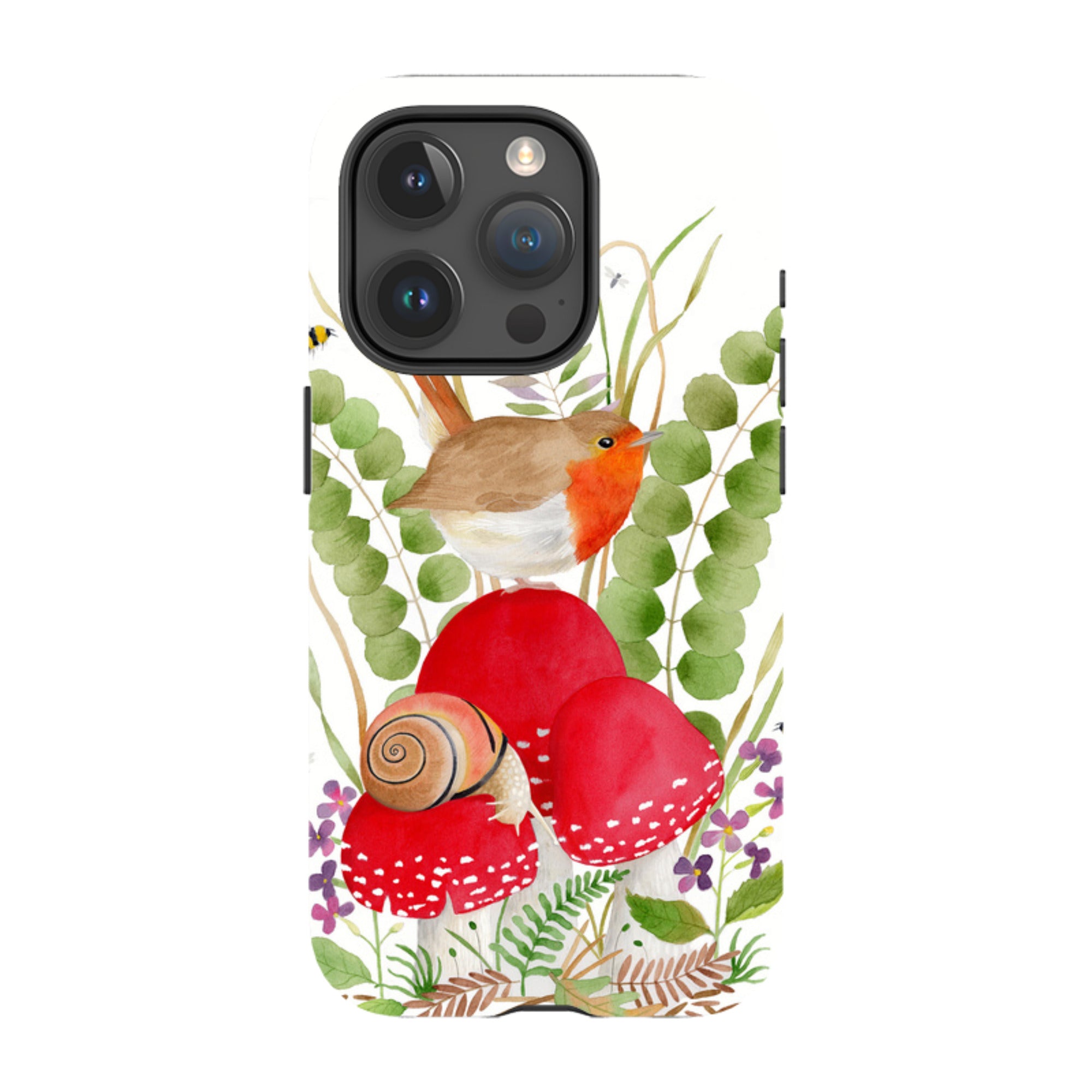iPhone Tough Case - Robin And Snail By Bex Parkin