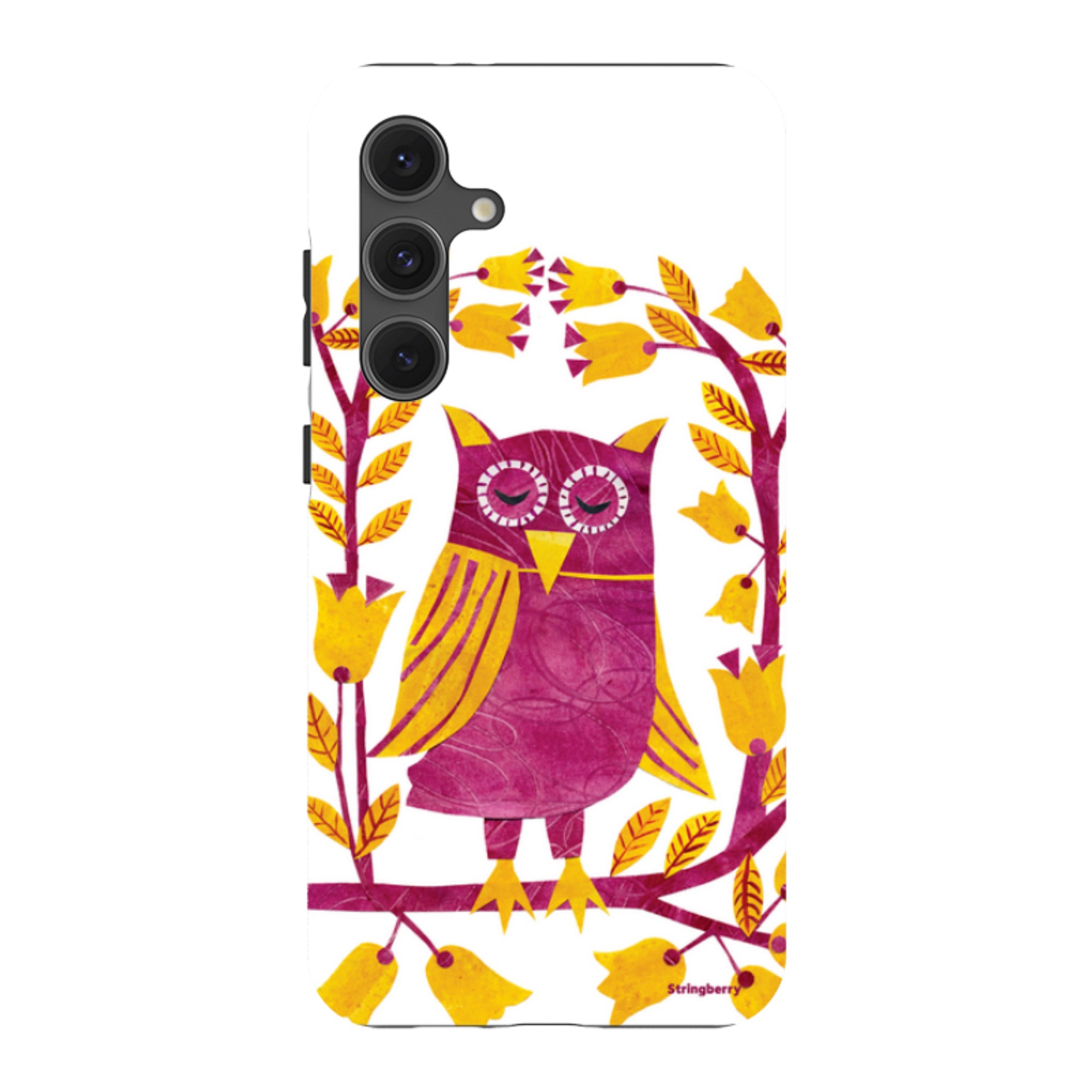 Samsung Tough Case - Folk Owl By Tracey English