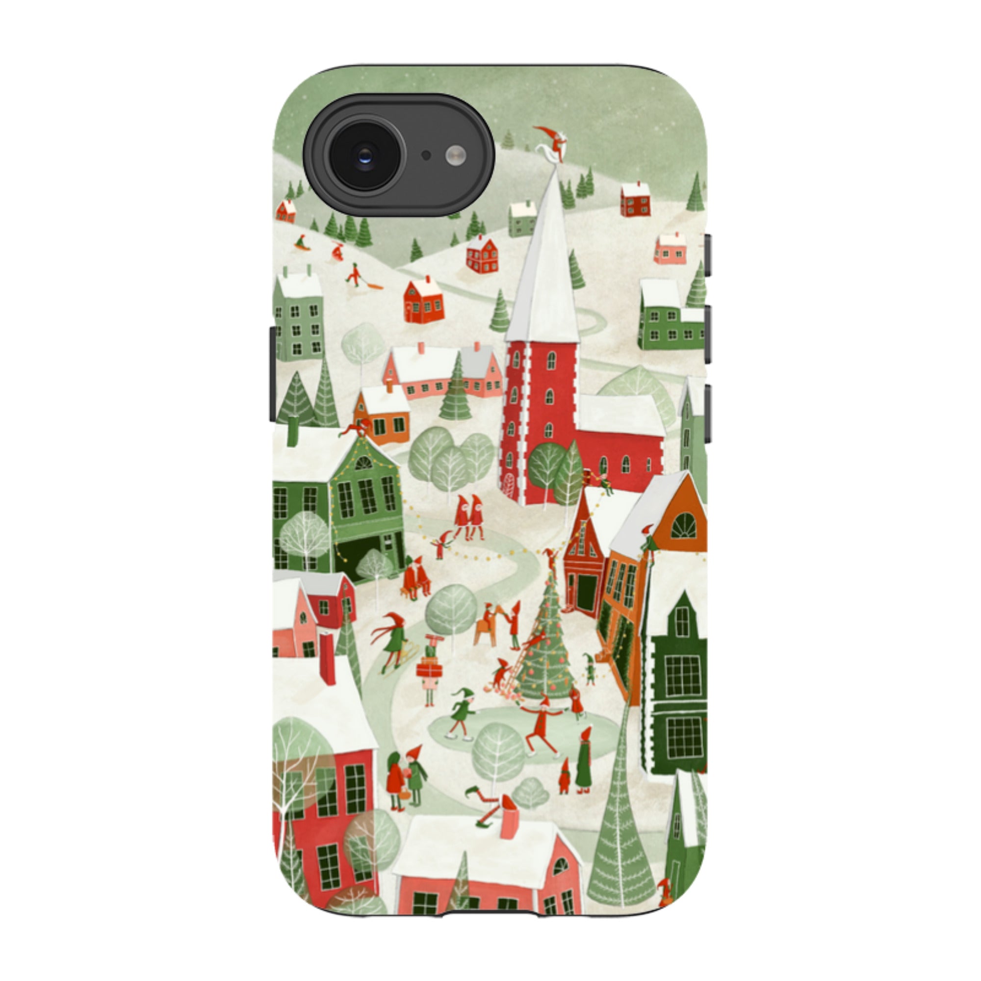 iPhone Tough Case - Christmas Town By Maja Lindberg