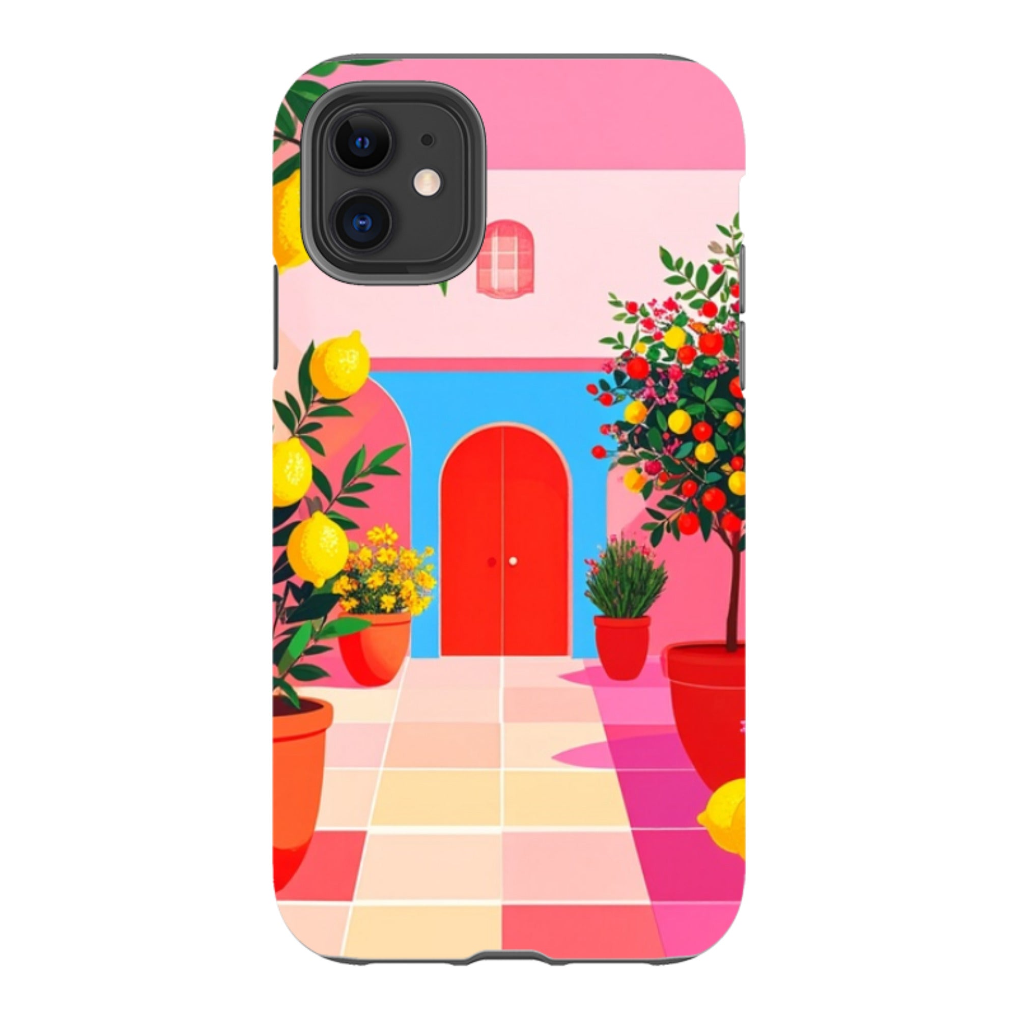 iPhone Tough Case - Red Garden