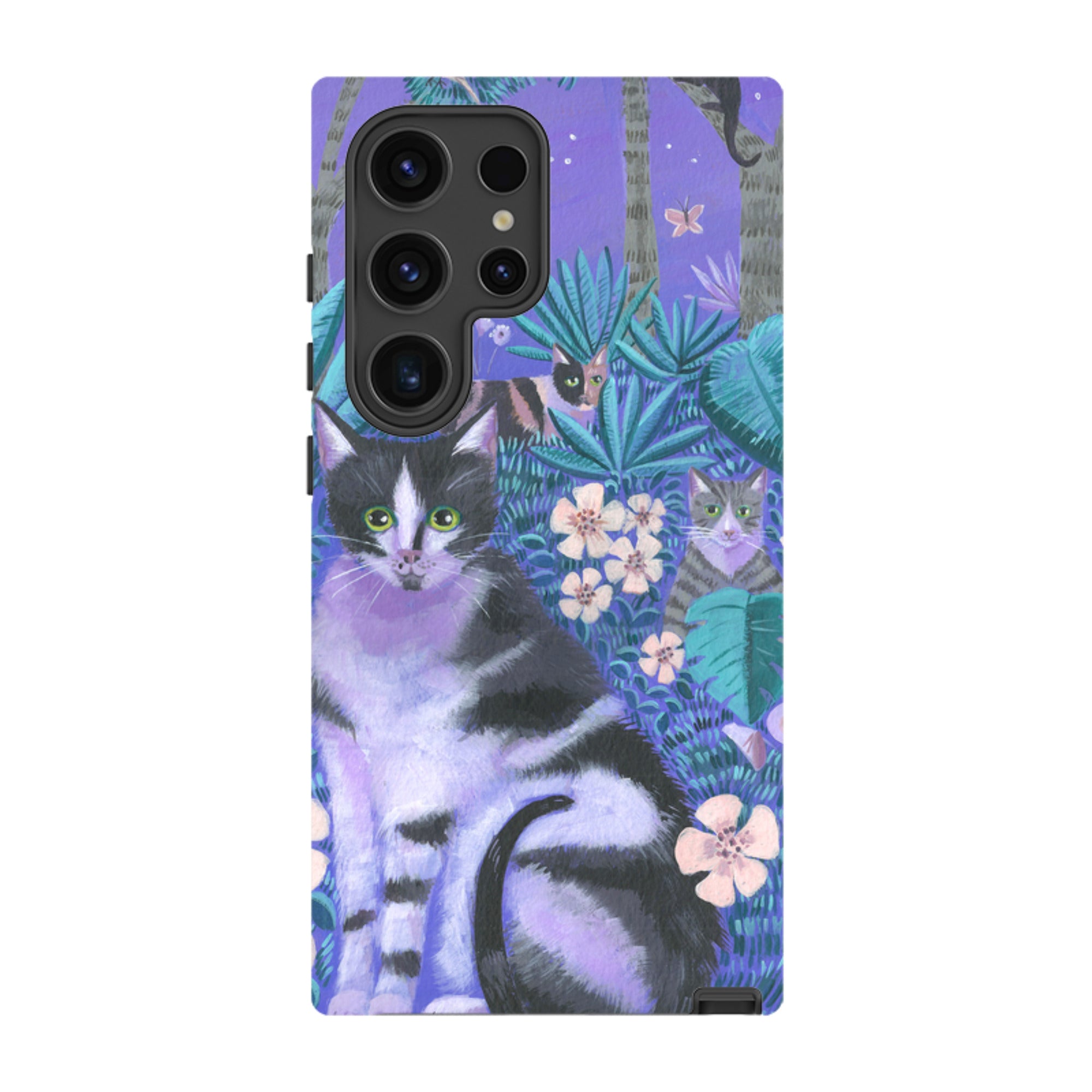 Samsung Tough Case - Night Cats 2 By Mary Stubberfield