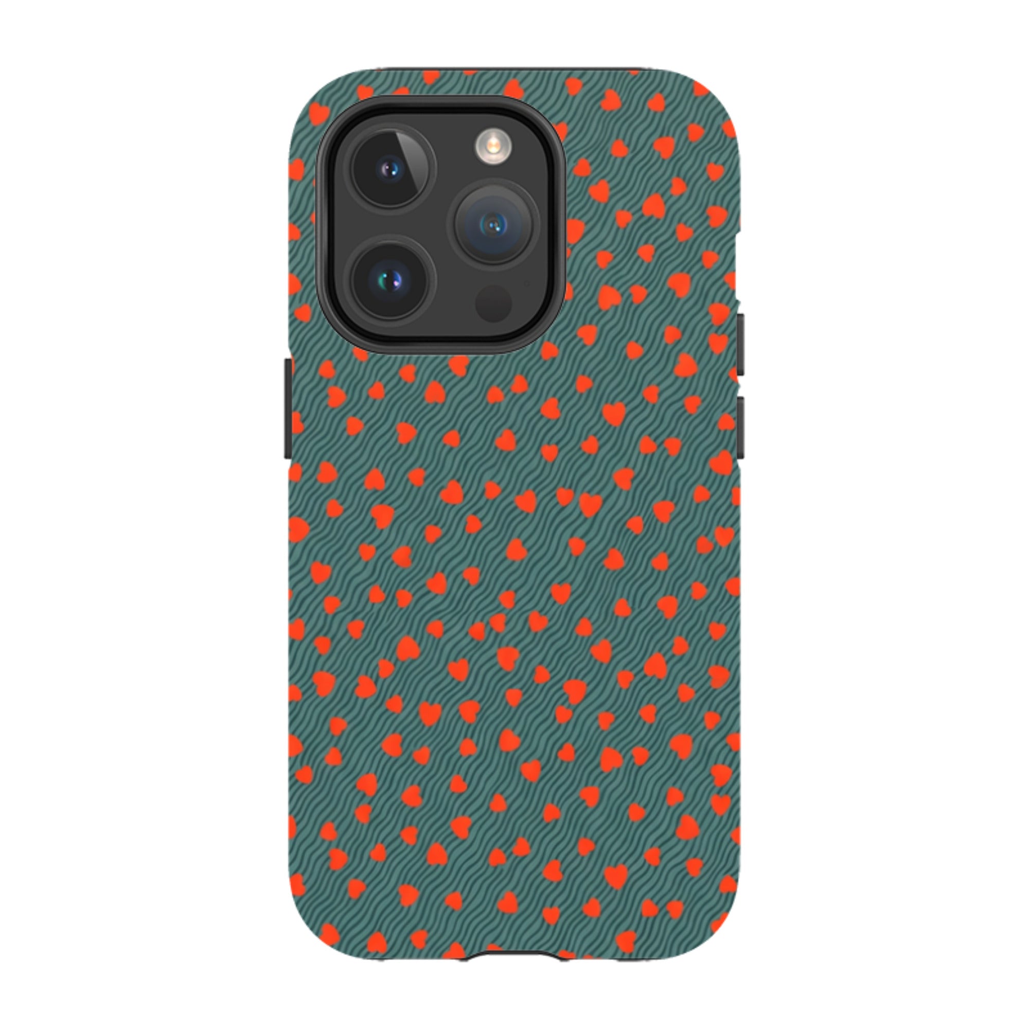 iPhone MagSafe Tough Case - Red Hearts