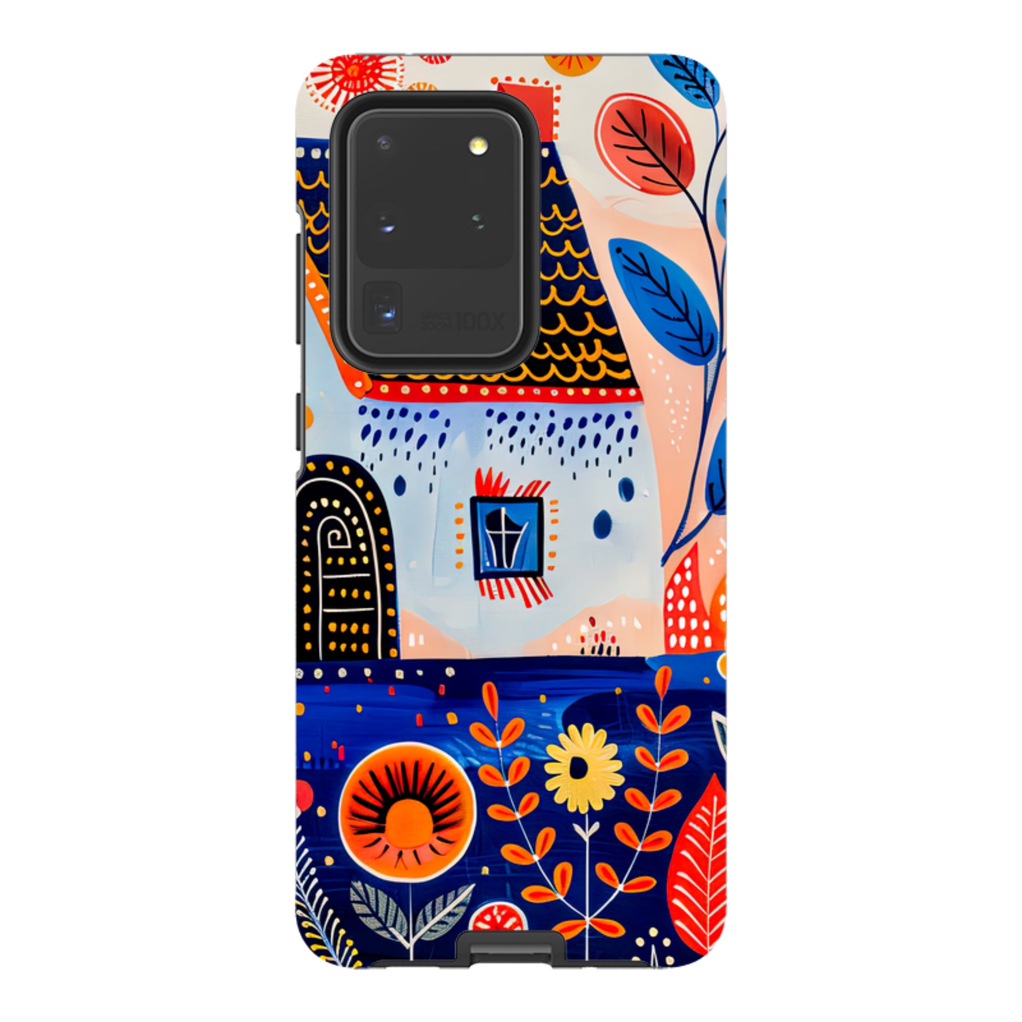 Samsung Tough Case - Folk Art House VIII
