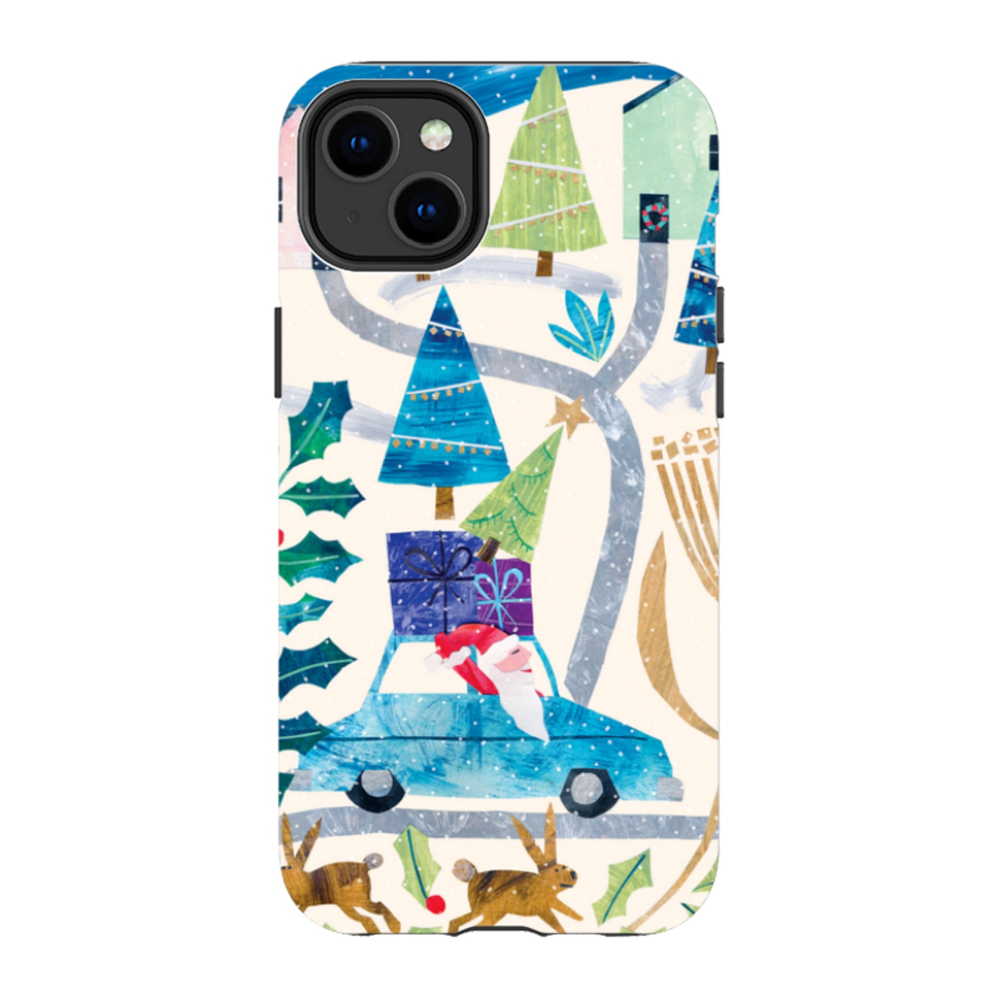 iPhone MagSafe Tough Case - Santa Driving Home By Tracey English