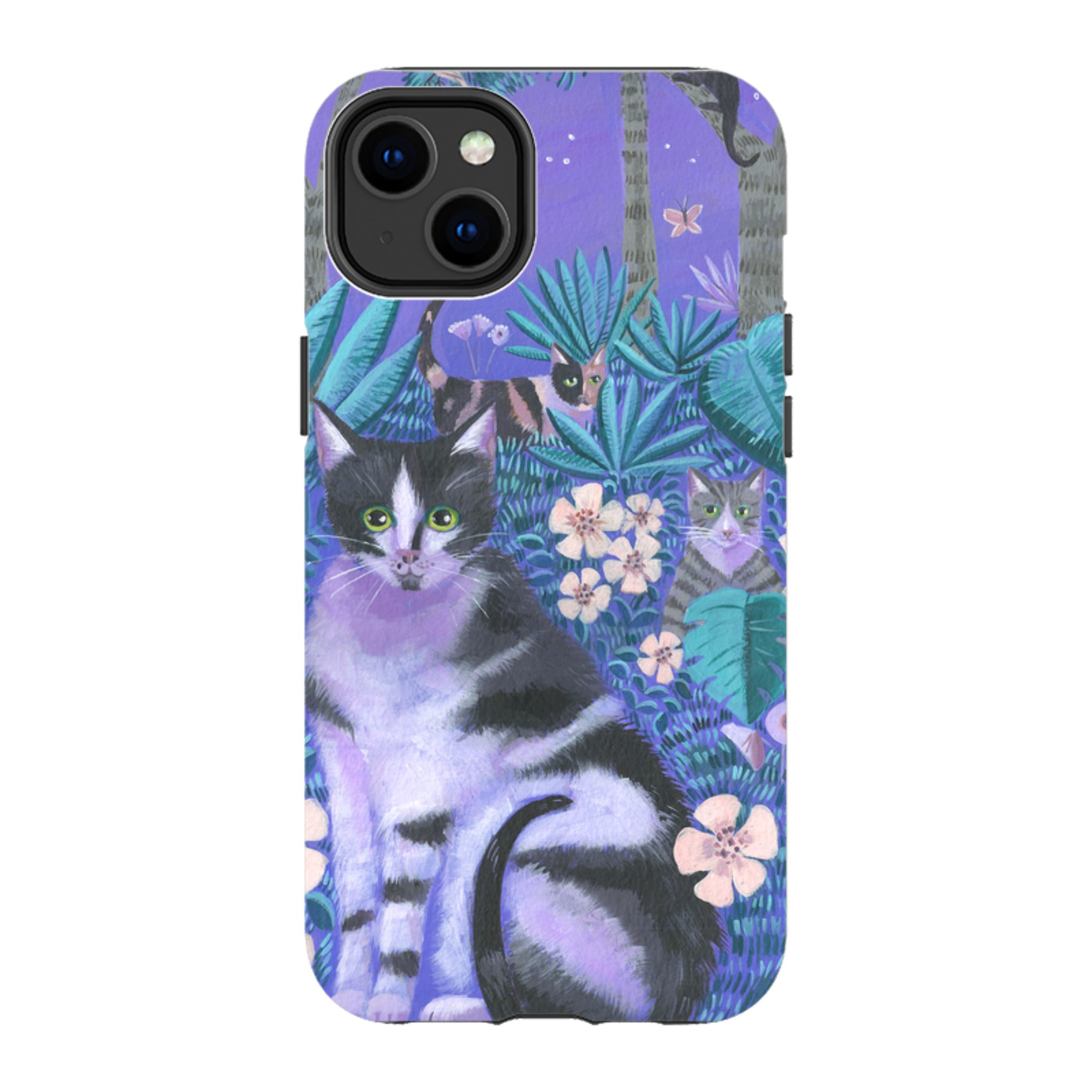 iPhone MagSafe Tough Case - Night Cats 2 By Mary Stubberfield