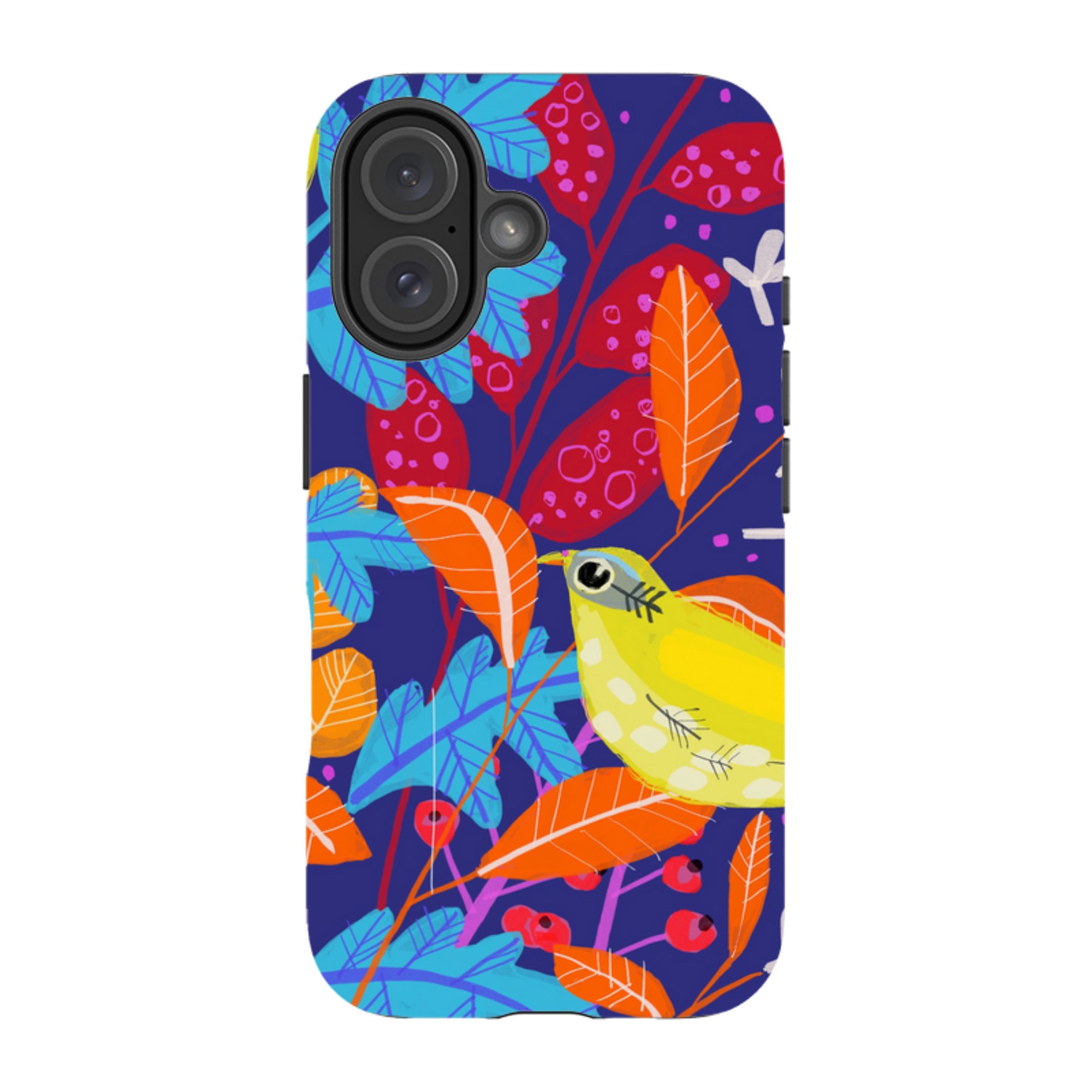iPhone Tough Case - Yellow Bird By Claire West