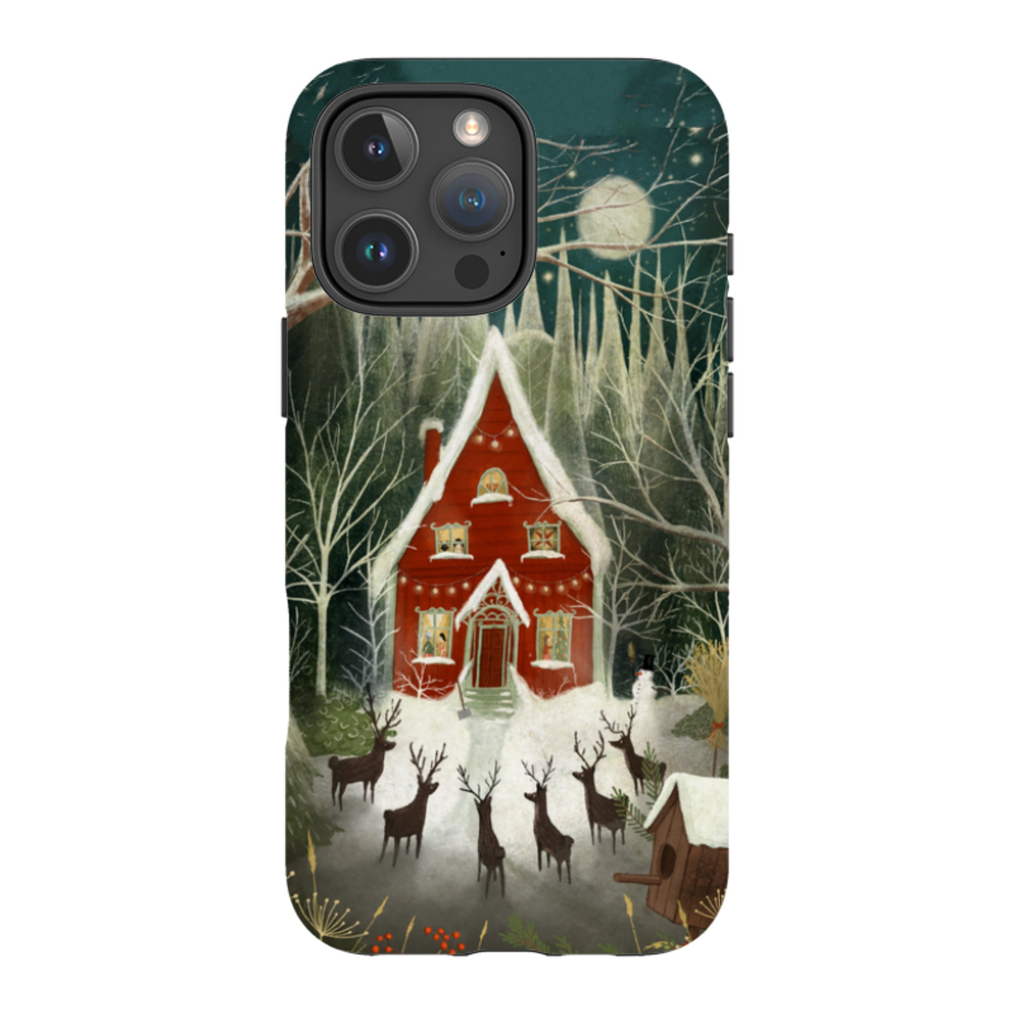 iPhone MagSafe Tough Case - Christmas Garden Night By Maja Lindberg