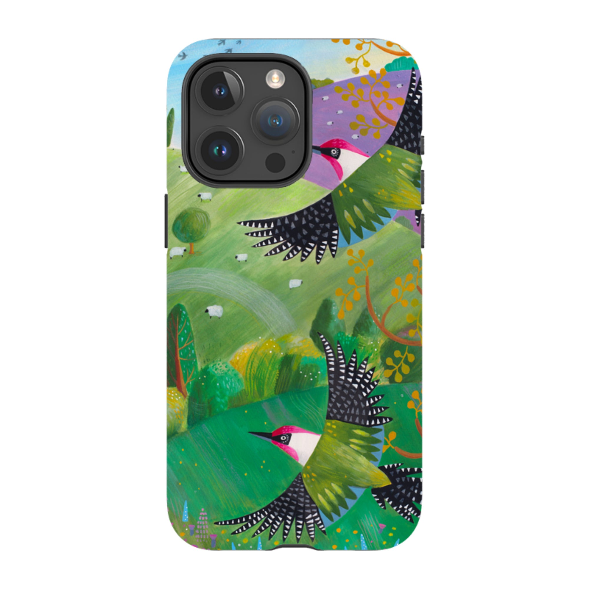 iPhone Tough Case - Woodpeckers By Bex Parkin