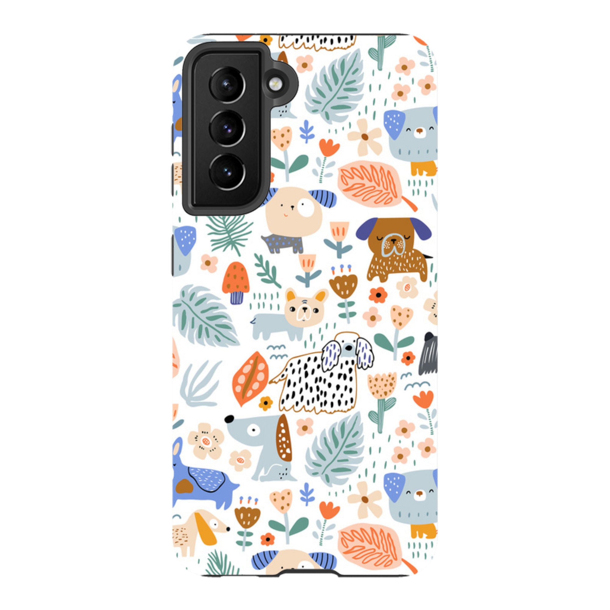 Samsung Tough Case - Dog Floral Pattern
