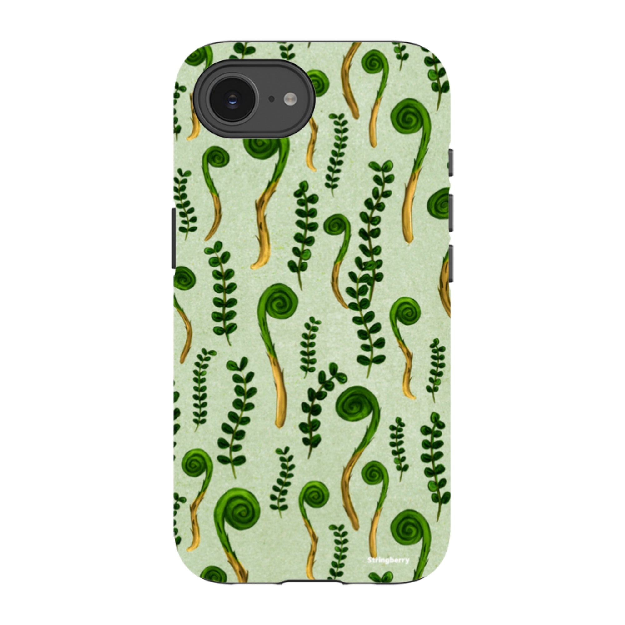 iPhone Tough Case - Fern Fronds By Katherine Quinn