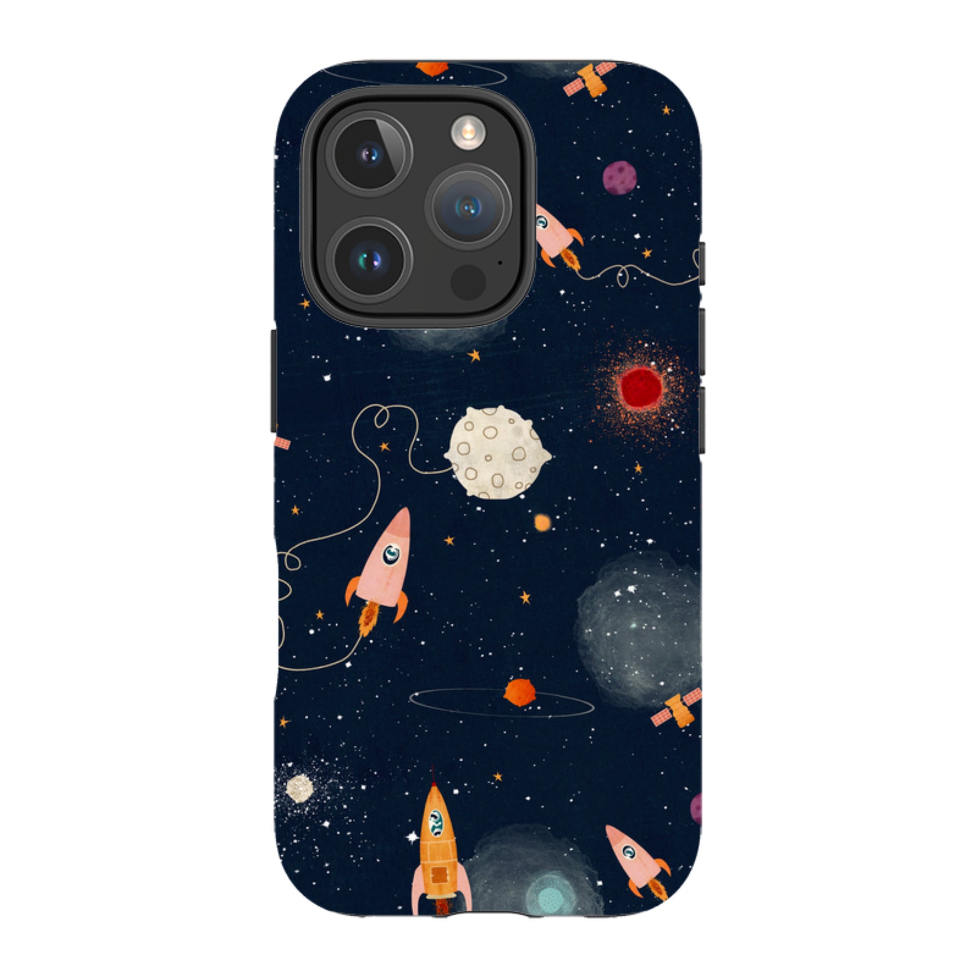 iPhone MagSafe Tough Case - Rockets Midnight By Katherine Quinn